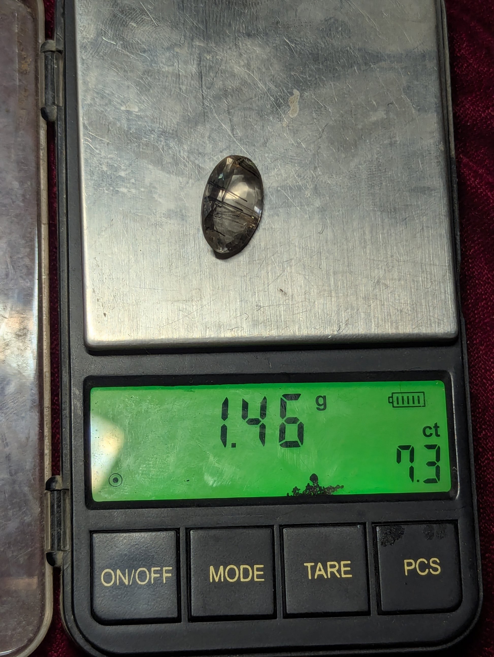 natural clear quartz ring gem