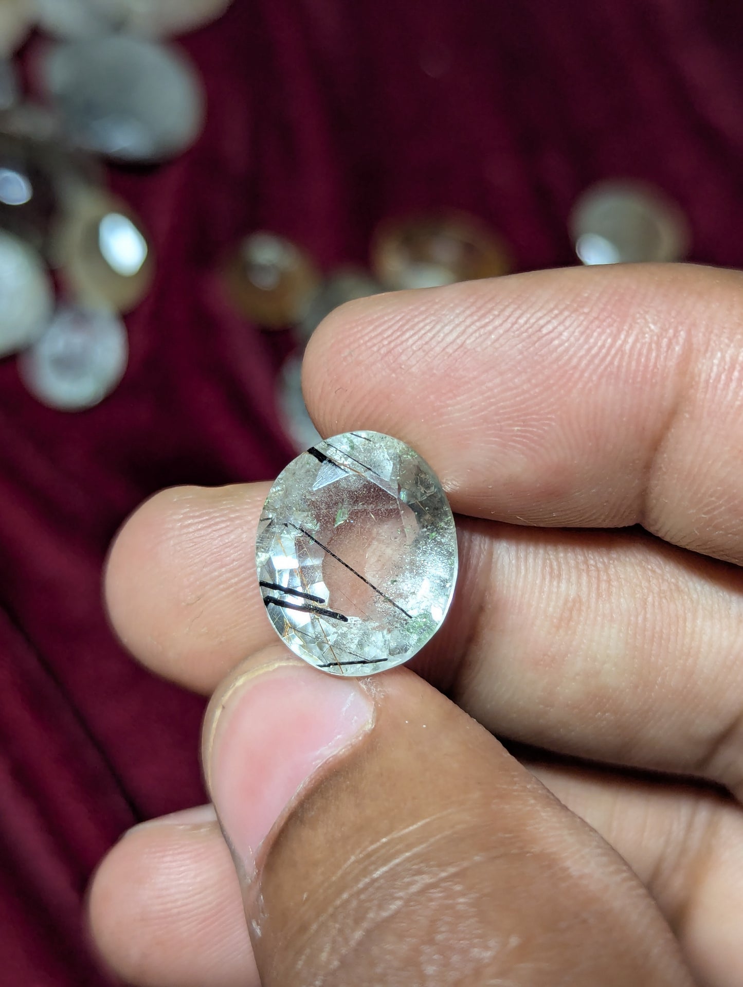 polished clear quartz surface