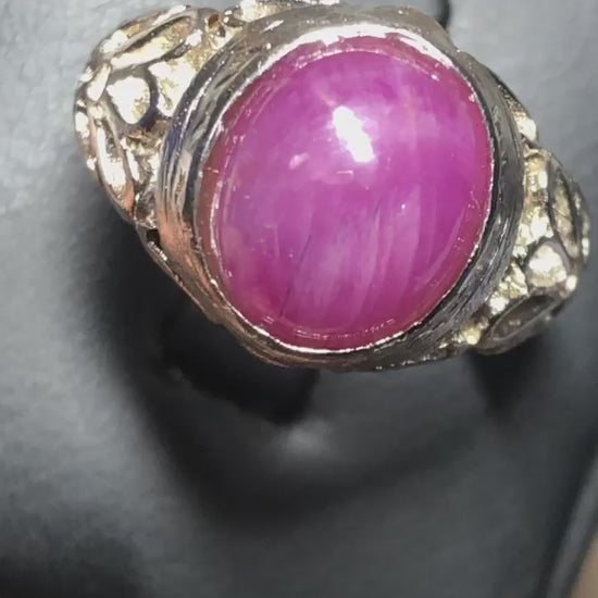 Handmade ruby ring sterling silver design