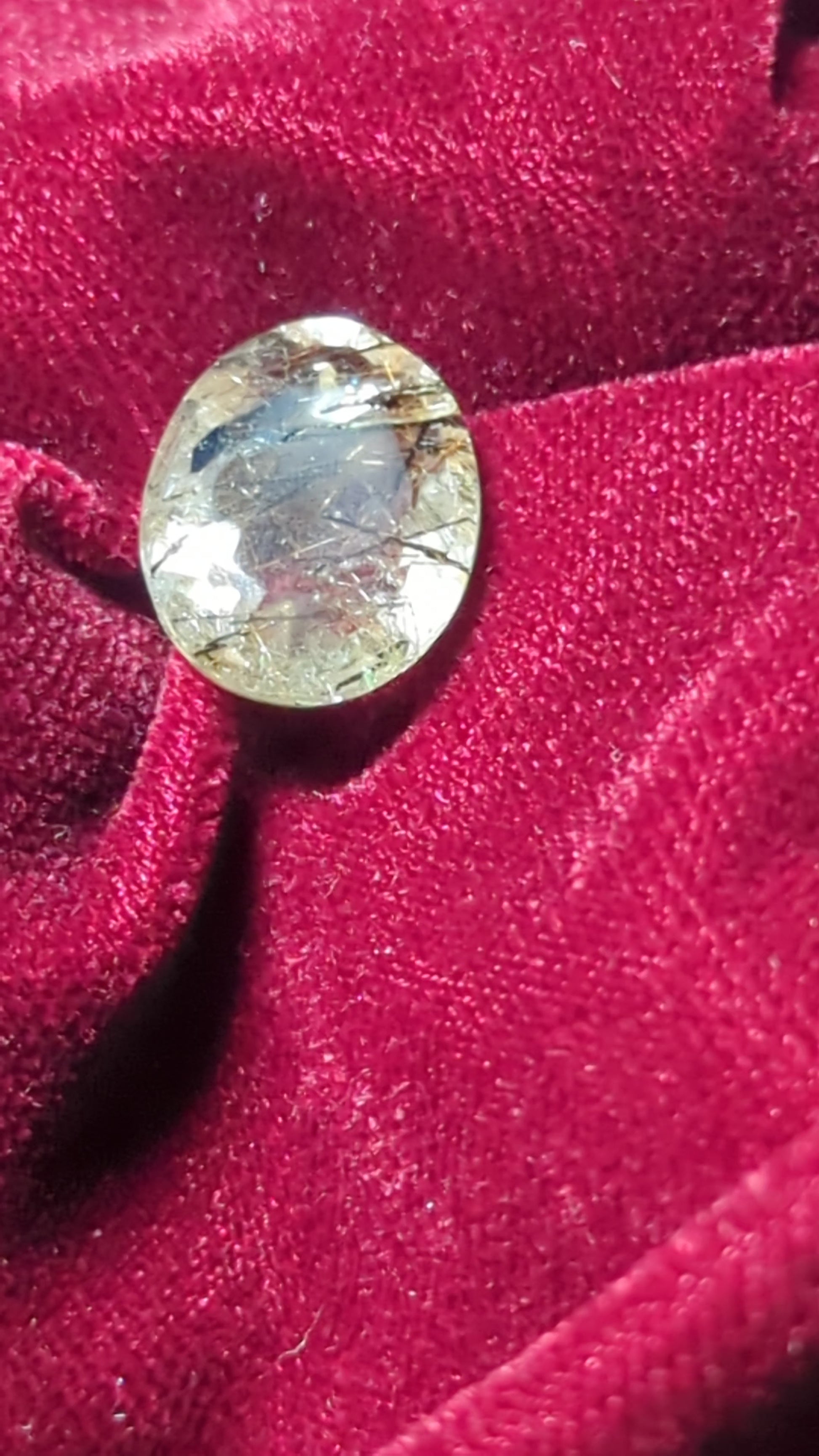 transparent quartz cabochon