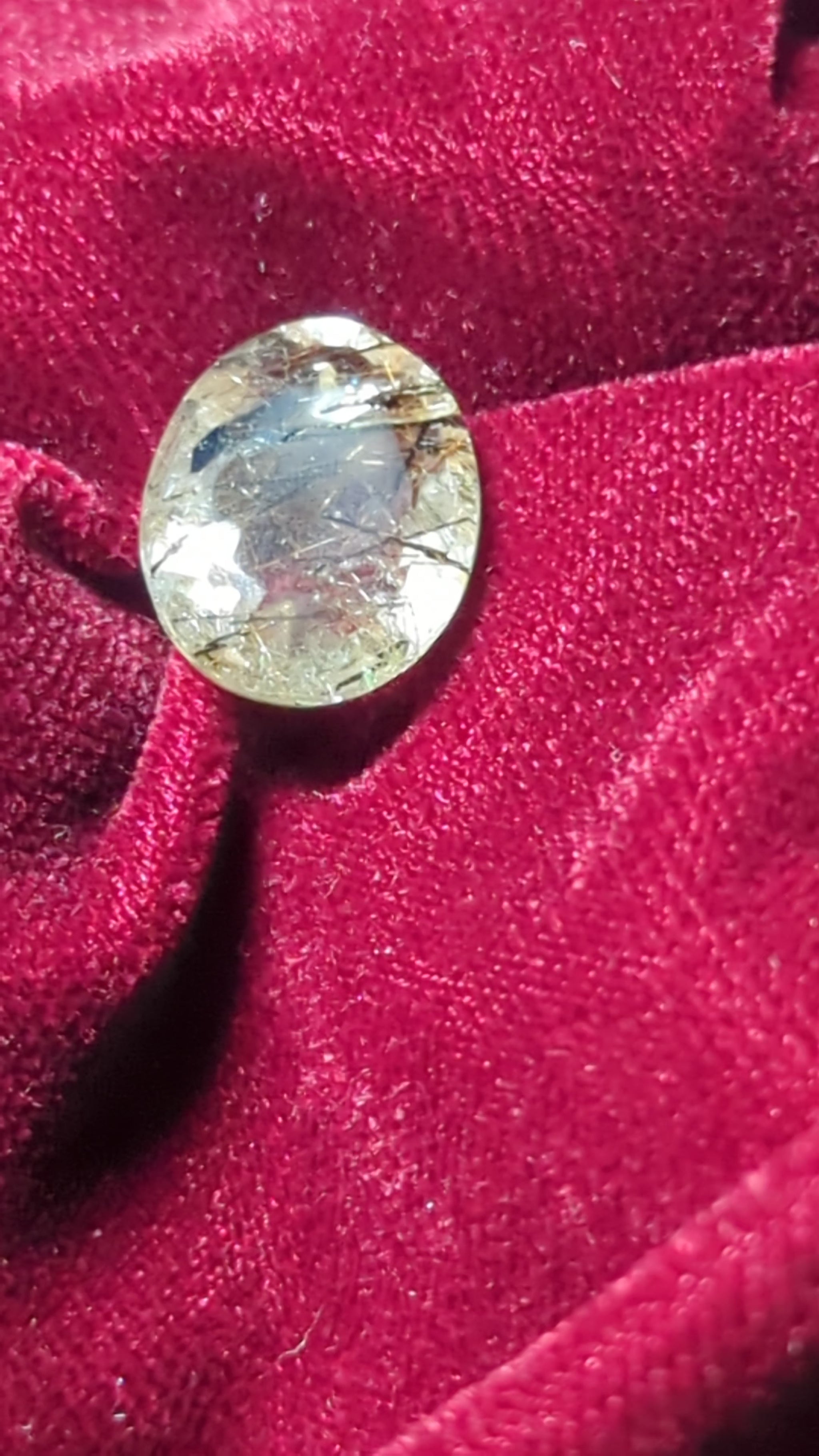 transparent quartz cabochon