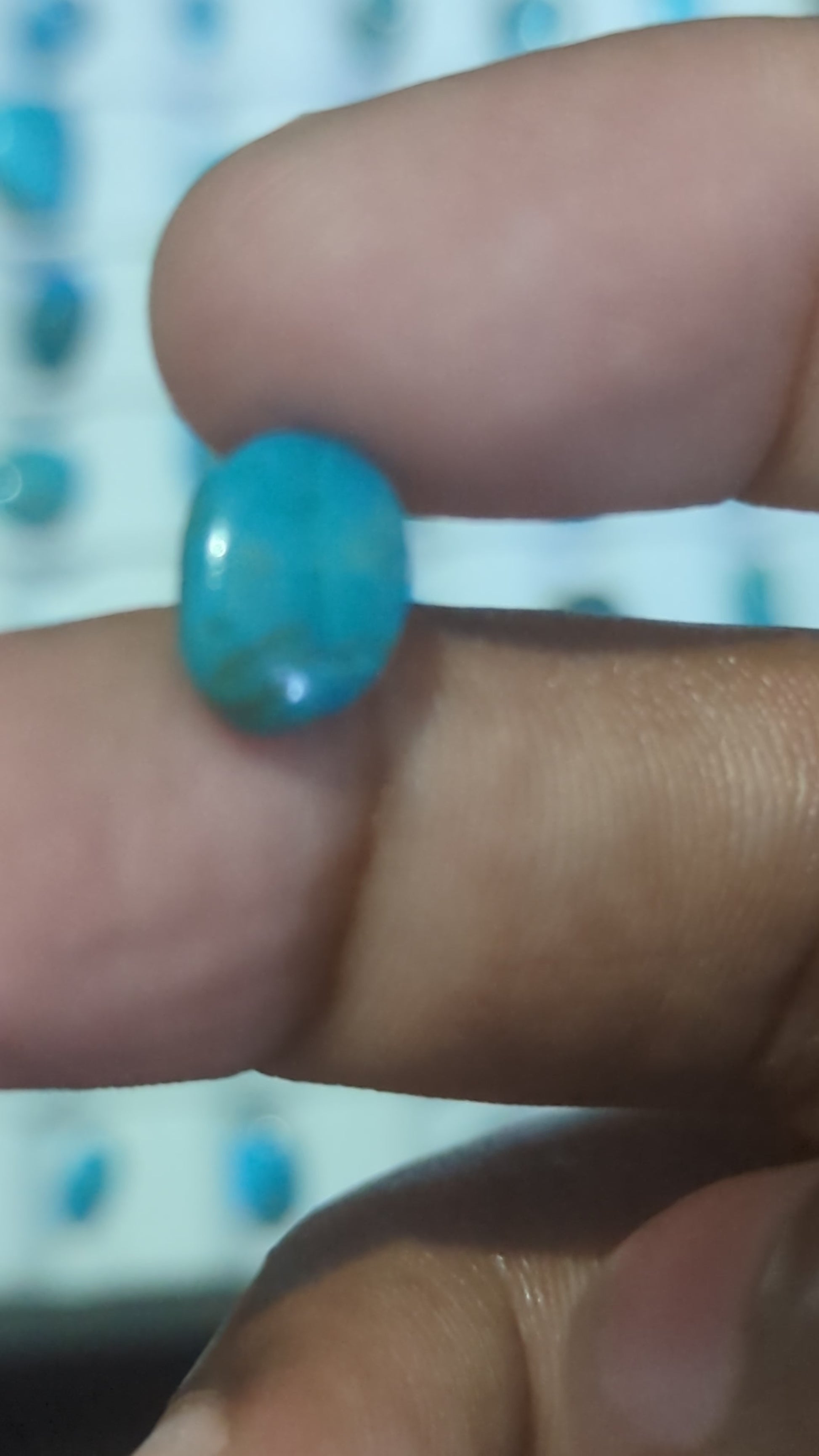 polished feroza cabochon