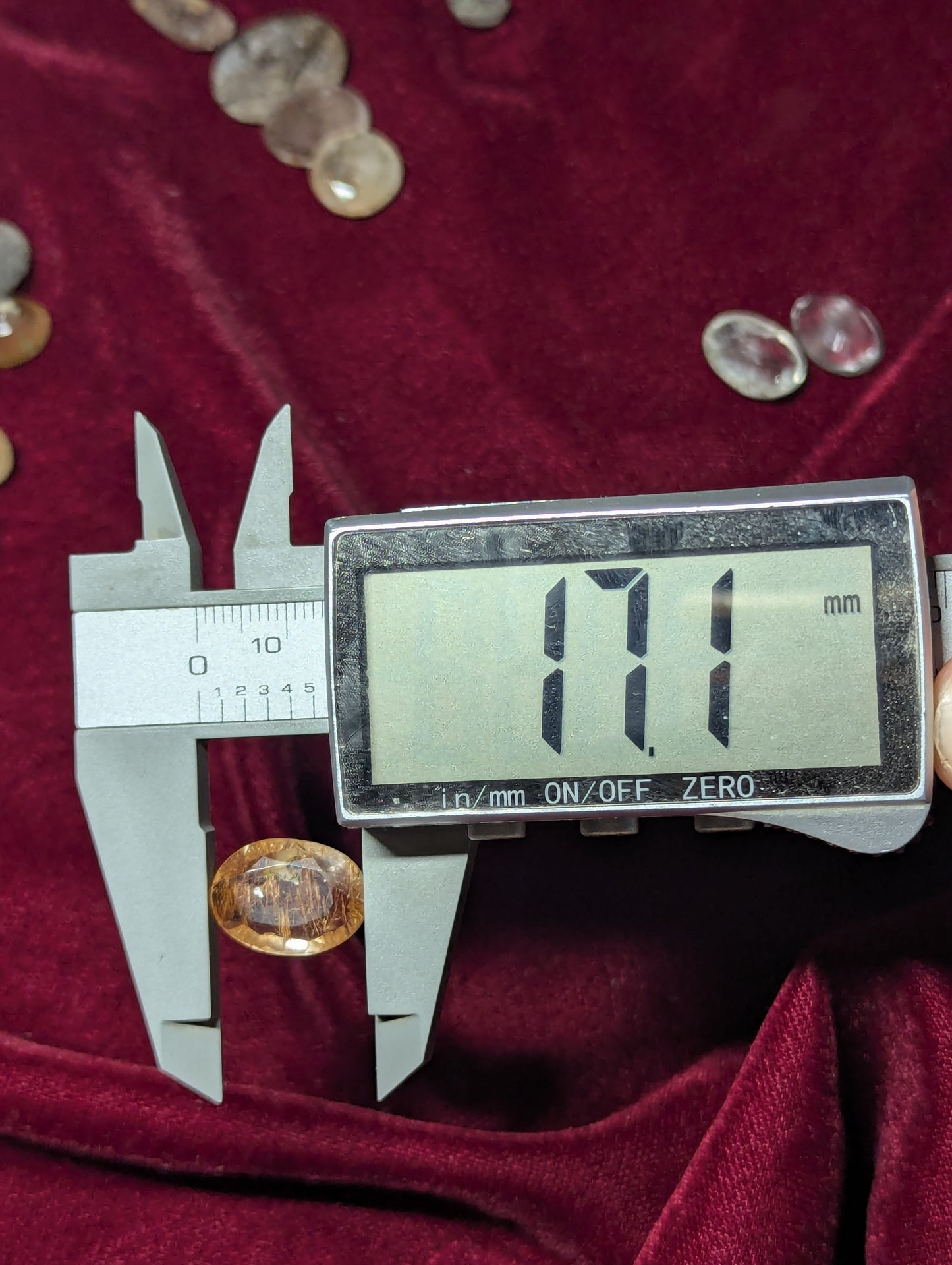 transparent quartz oval cabochon