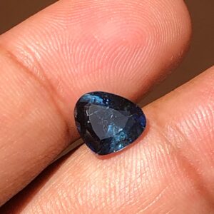 1.95 Carat Natural Blue Tourmaline | Trillion Cut Loose Gemstone