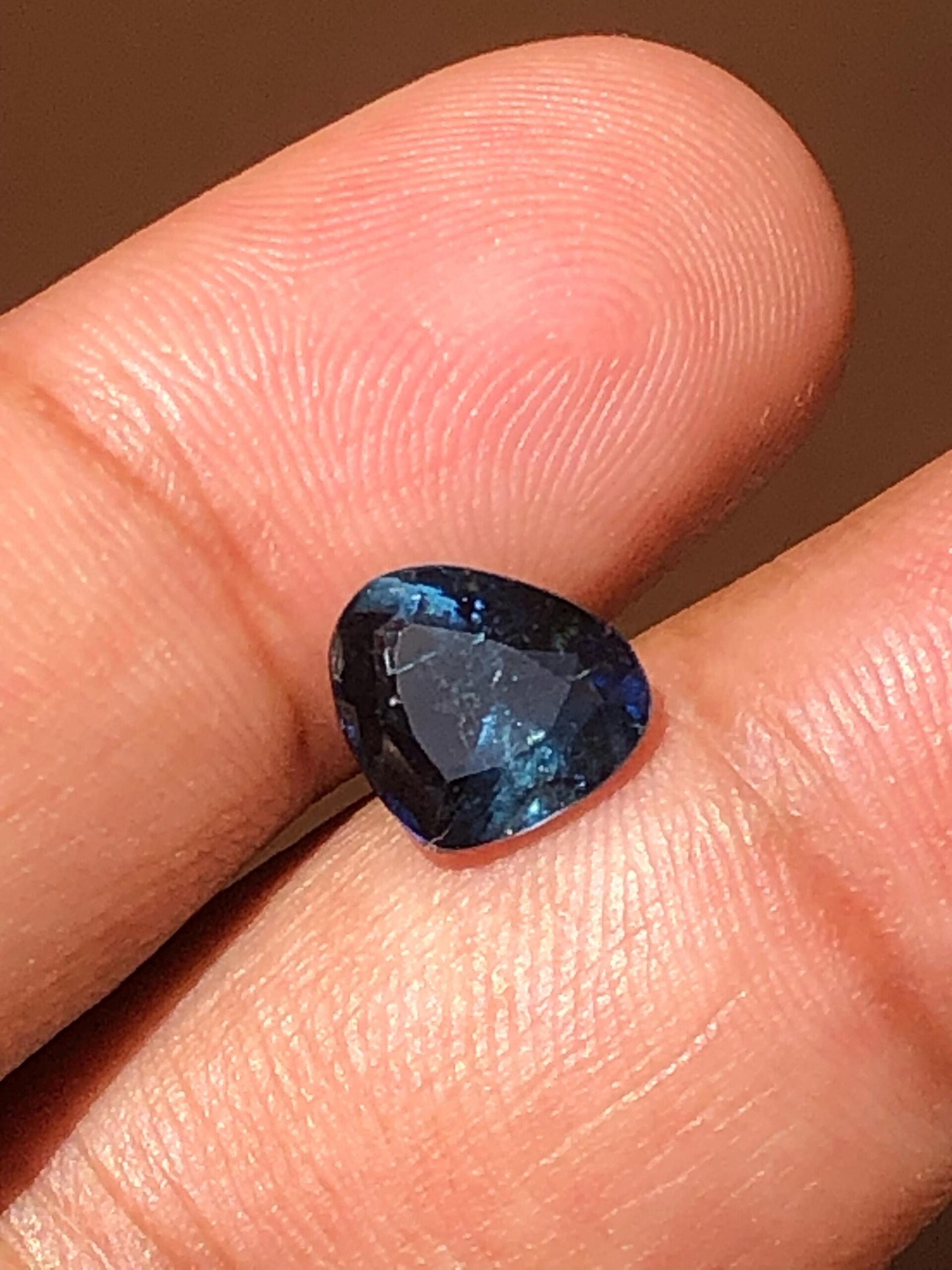 1.95 Carat Natural Blue Tourmaline | Trillion Cut Loose Gemstone