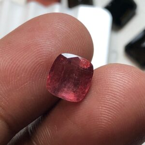 2.31 Carat Natural Pink Tourmaline Gemstone | Cushion Cut Loose Tourmaline