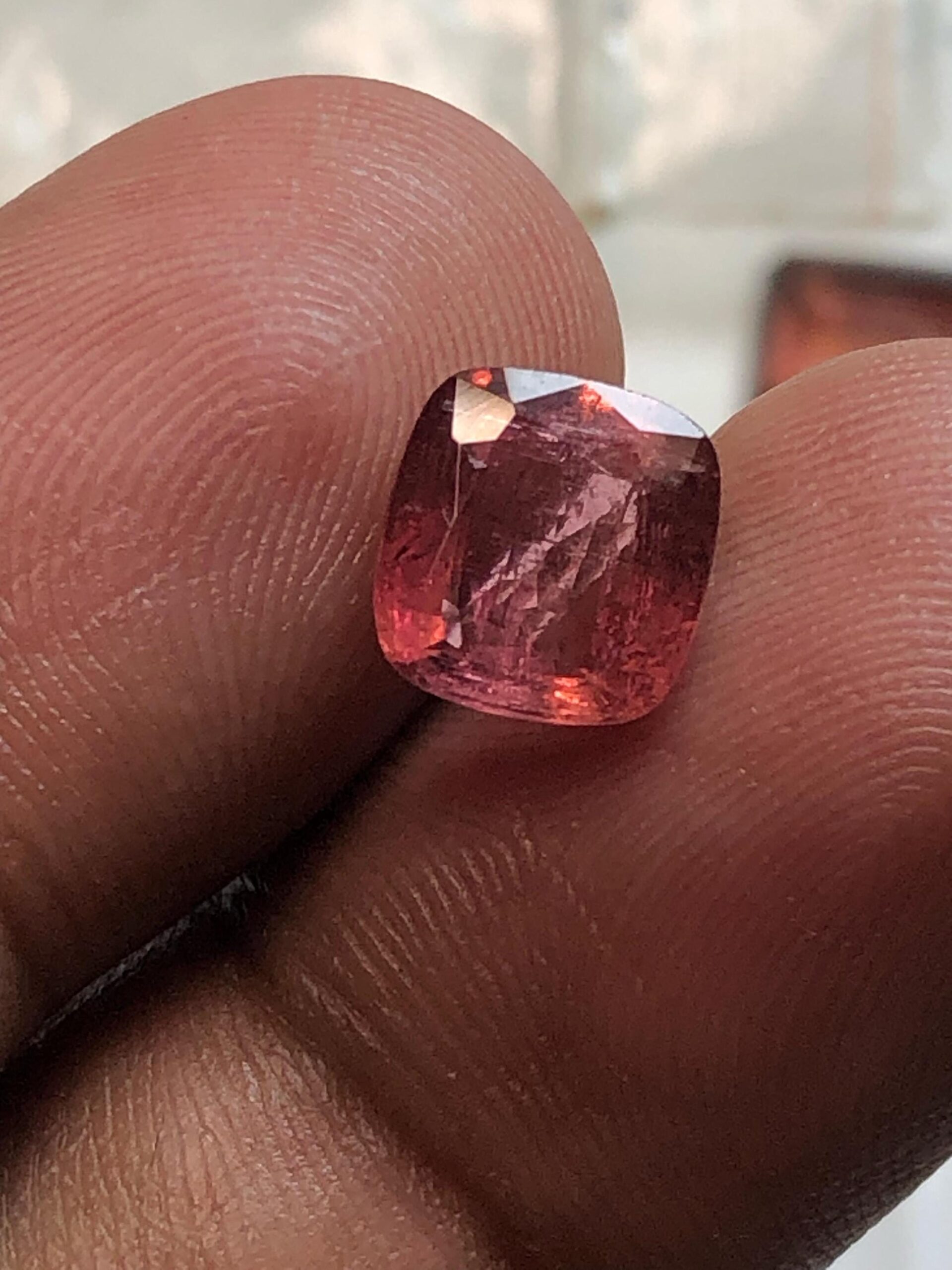2.31 Carat Natural Pink Tourmaline Gemstone | Cushion Cut Loose Tourmaline - Image 3