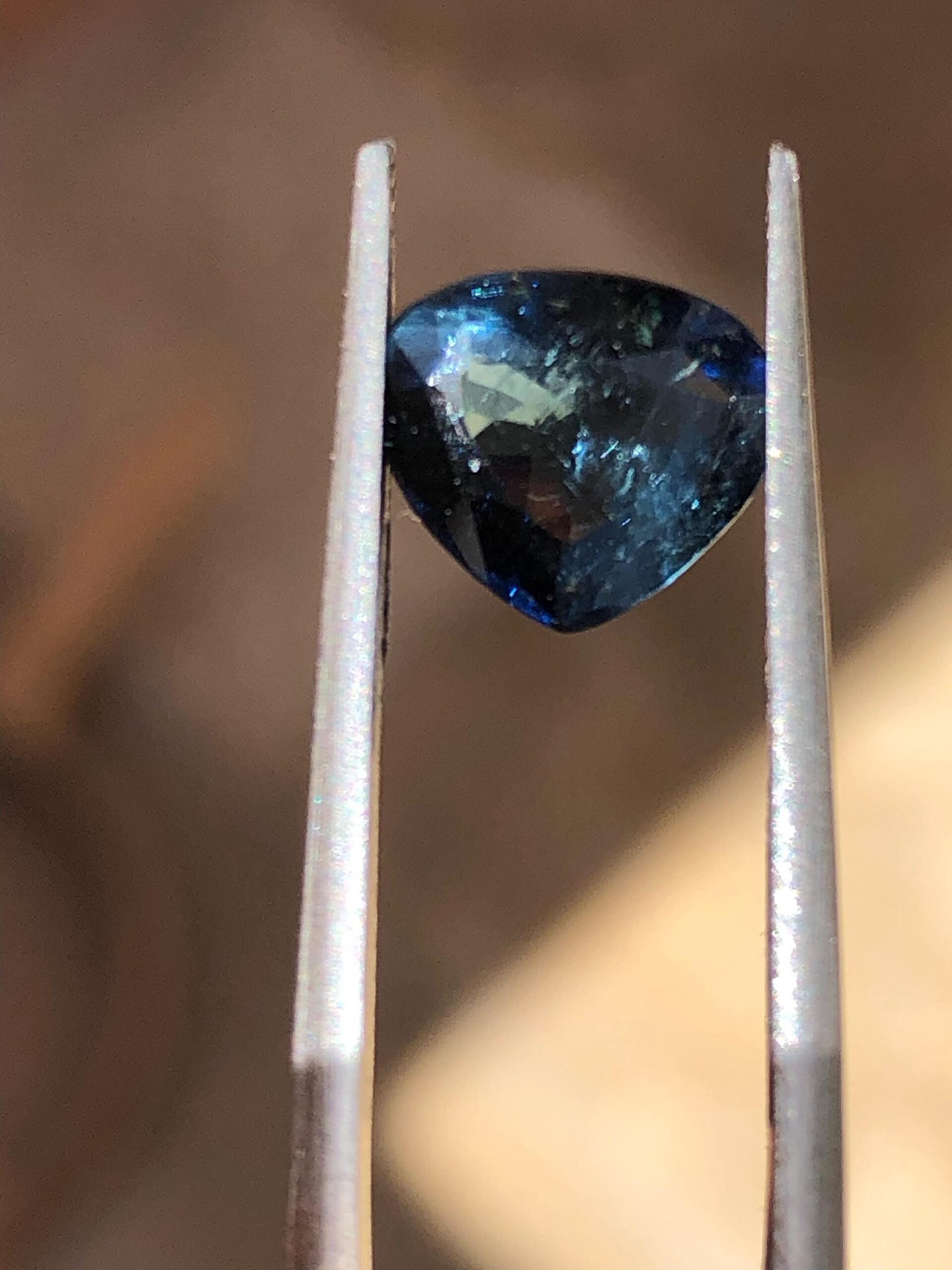 1.95 Carat Natural Blue Tourmaline | Trillion Cut Loose Gemstone - Image 2