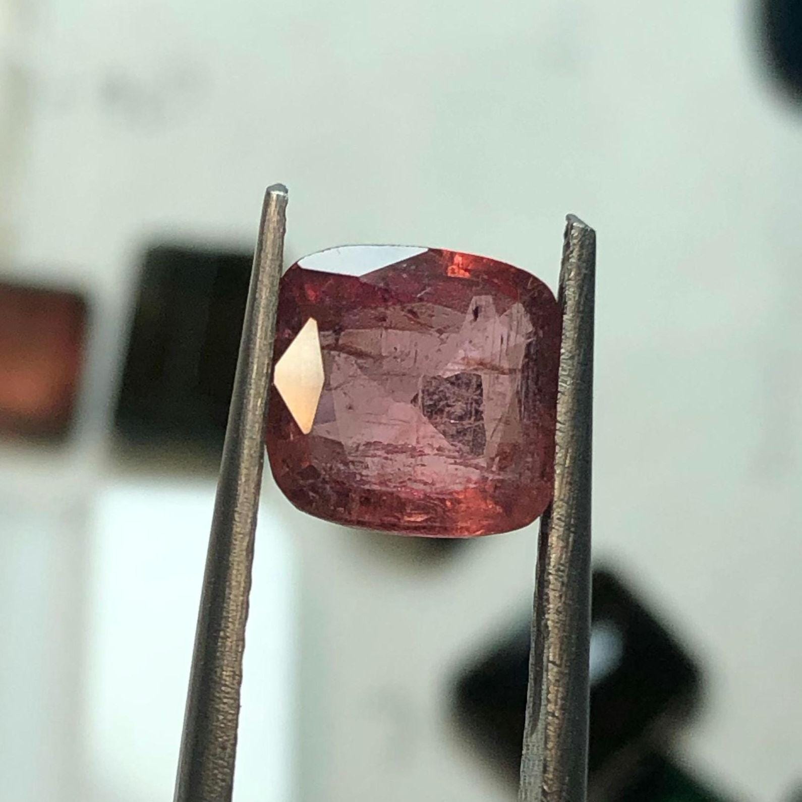 2.31 Carat Natural Pink Tourmaline Gemstone | Cushion Cut Loose Tourmaline - Image 2