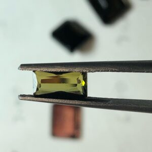 1.285 Carat Yellow-Green Tourmaline | Emerald Cut Natural Gemstone