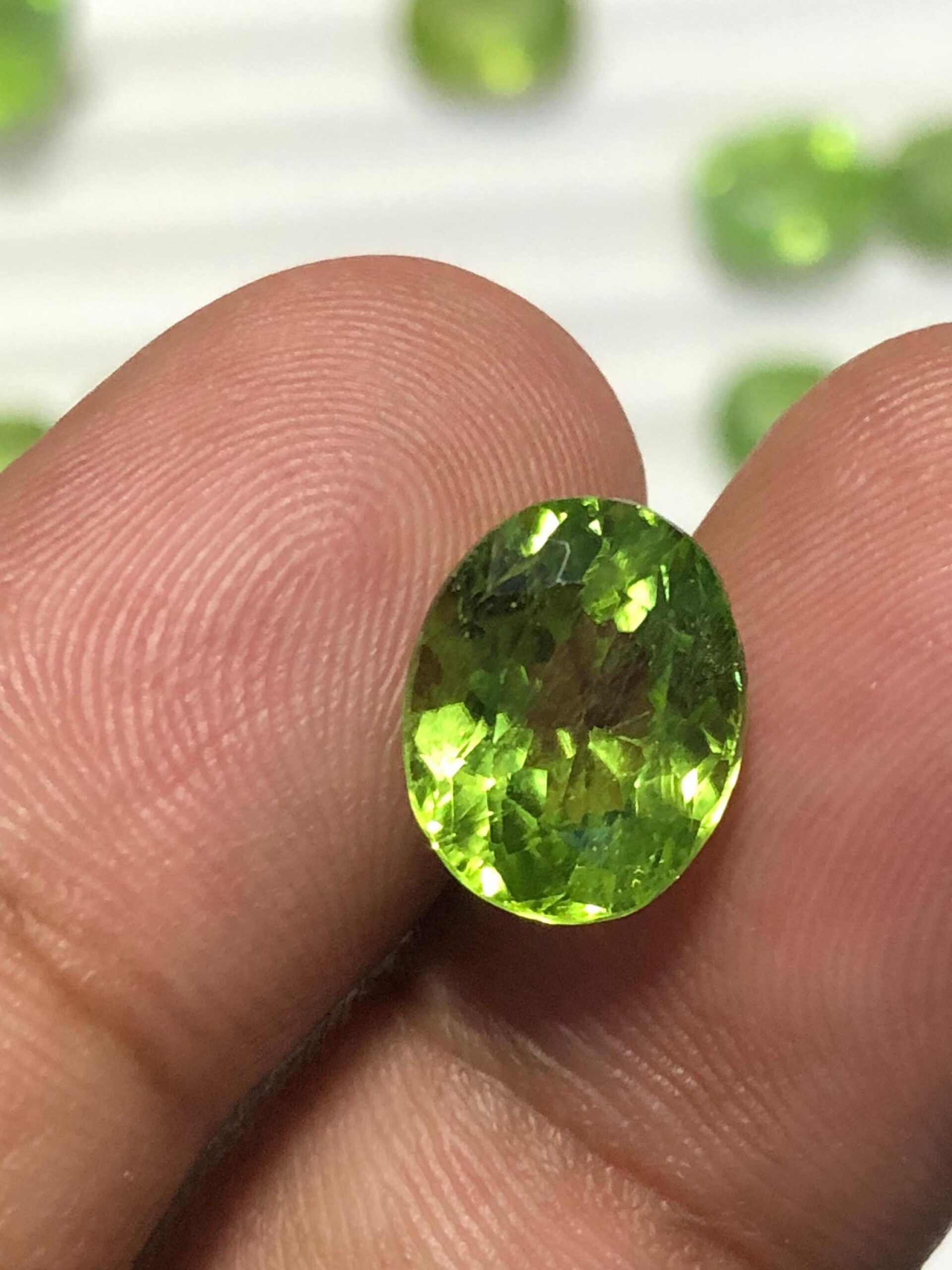 4.220 Ct Natural Peridot – Supat Valley Green Gemstone – Loose Faceted for Ring - Image 5