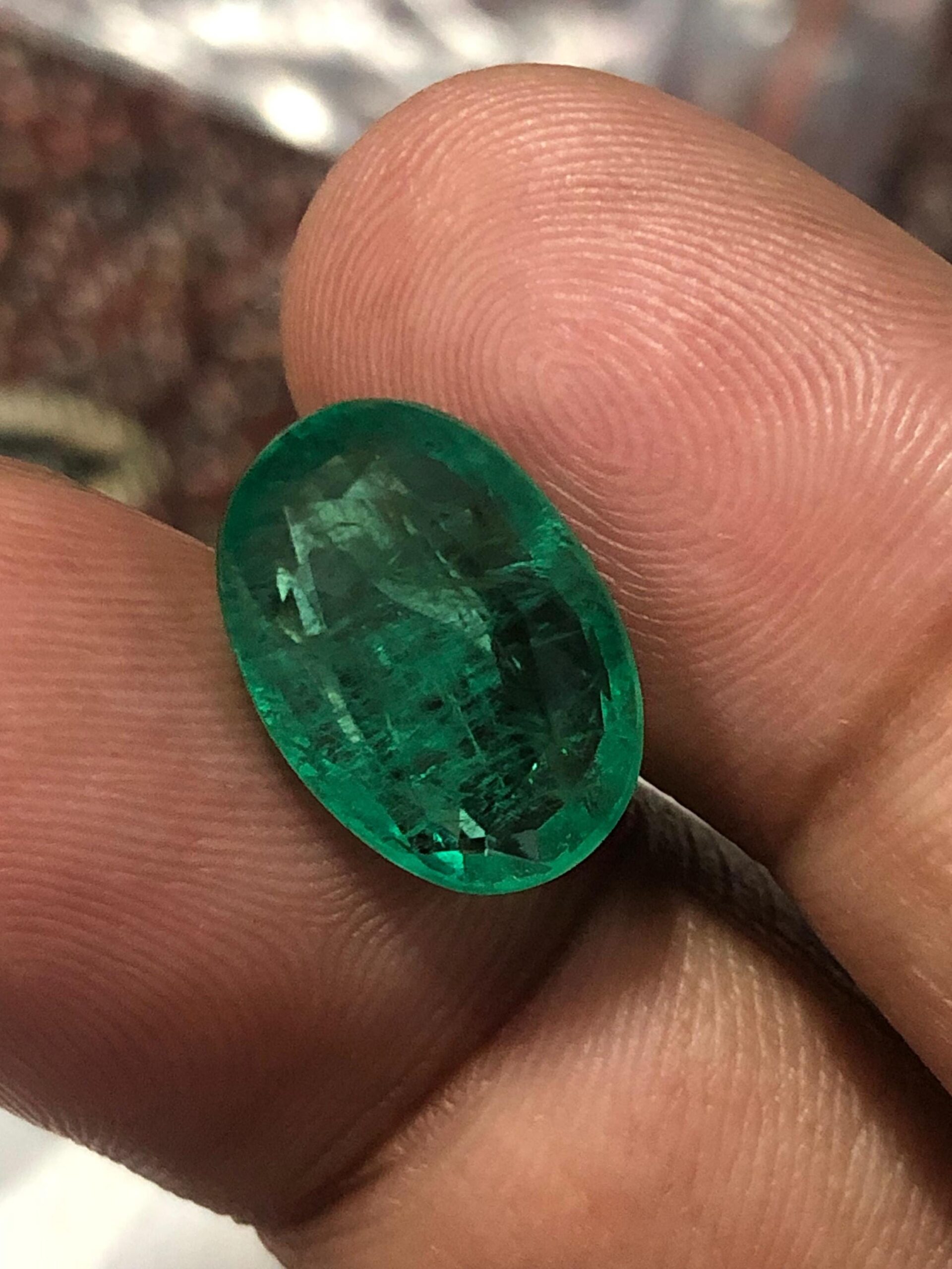 6.15 Carat Natural Emerald Oval Loose Green Gemstone for Fine Jewelry | Zambian Origin - Image 2