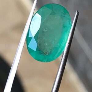 7.200 Carat Natural Emerald Loose Gemstone | Oval Cut Green Emerald