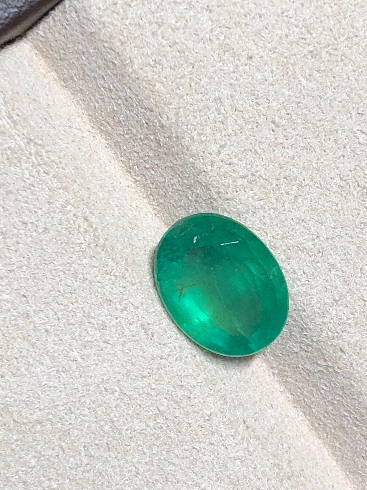 Zambian Emerald 3.250 Carat | Natural Loose Gemstone | Polished Green Stone for Jewelry - Image 7