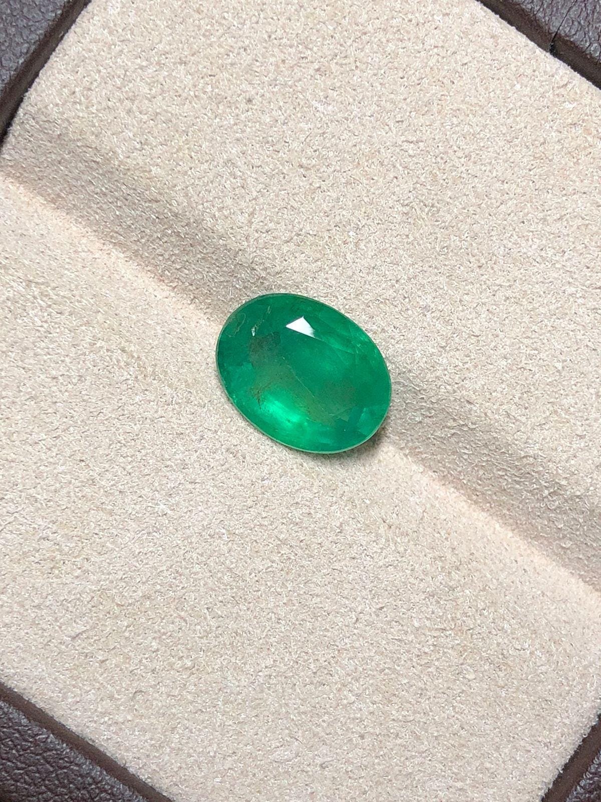 Zambian Emerald 3.250 Carat | Natural Loose Gemstone | Polished Green Stone for Jewelry - Image 8