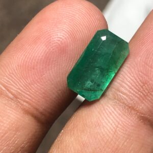 3.79 Carat Emerald | Natural Green Emerald Cut Gemstone