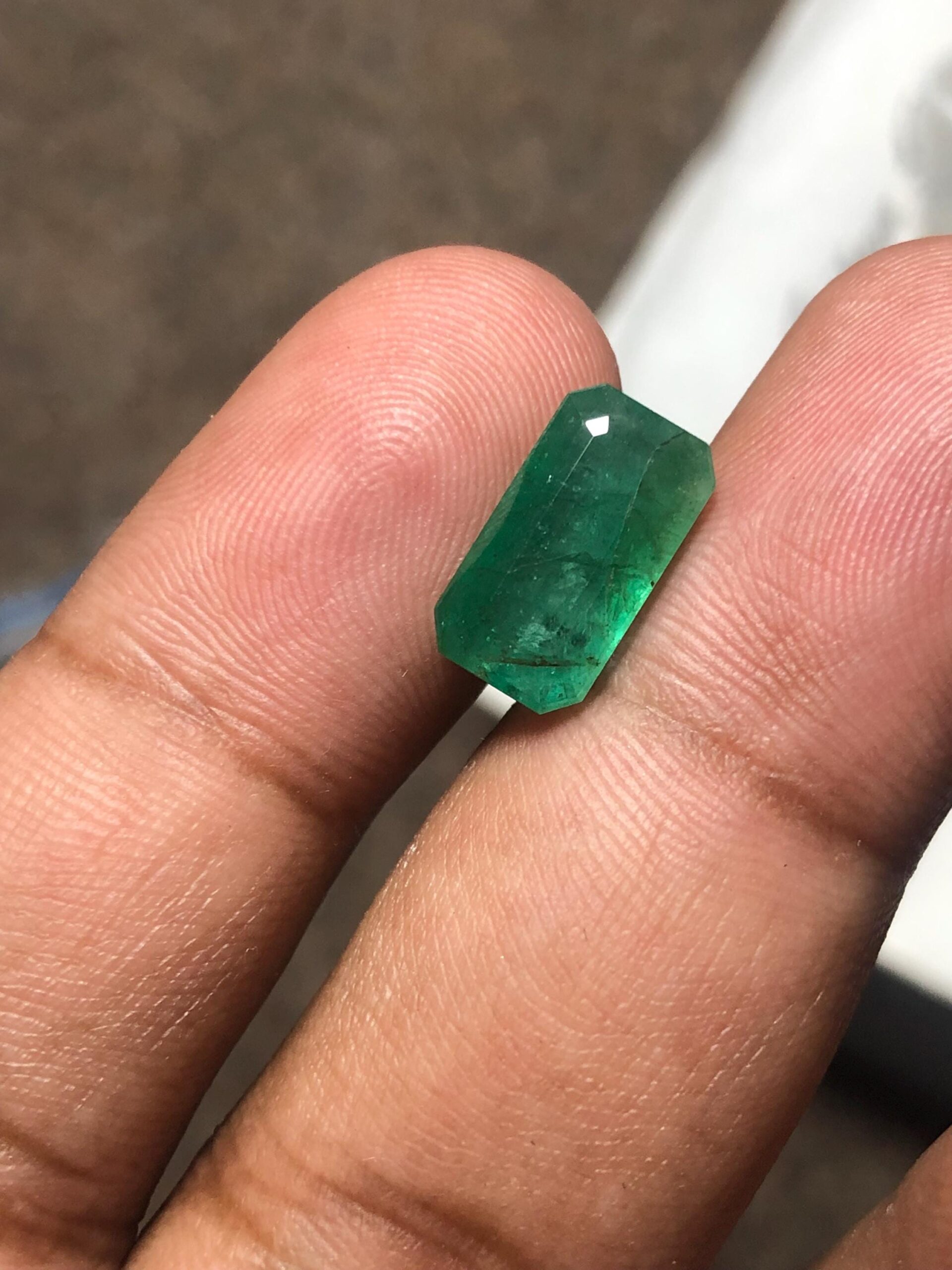 3.79 Carat Emerald | Natural Green Emerald Cut Gemstone - Image 7