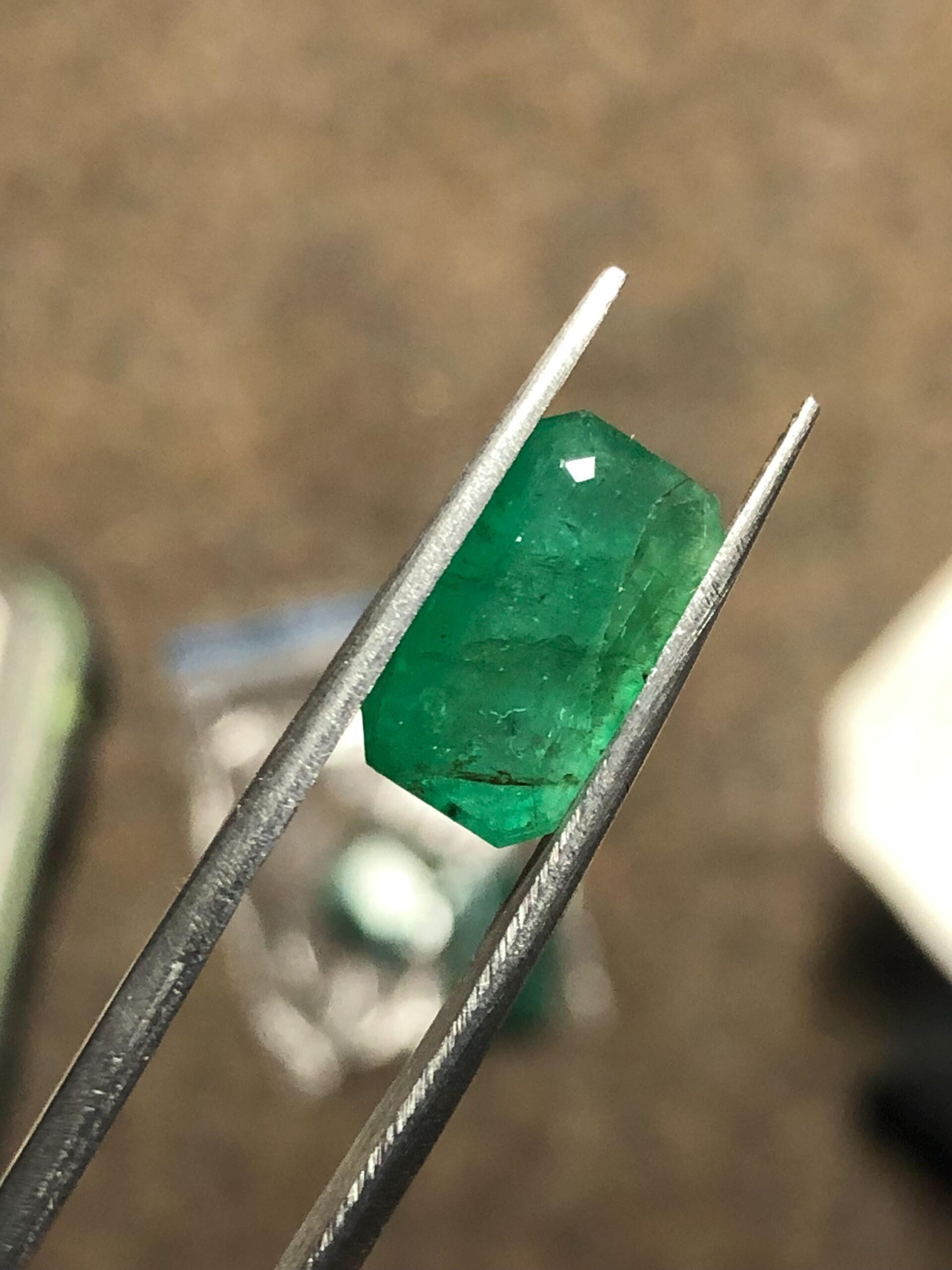 3.79 Carat Emerald | Natural Green Emerald Cut Gemstone - Image 9