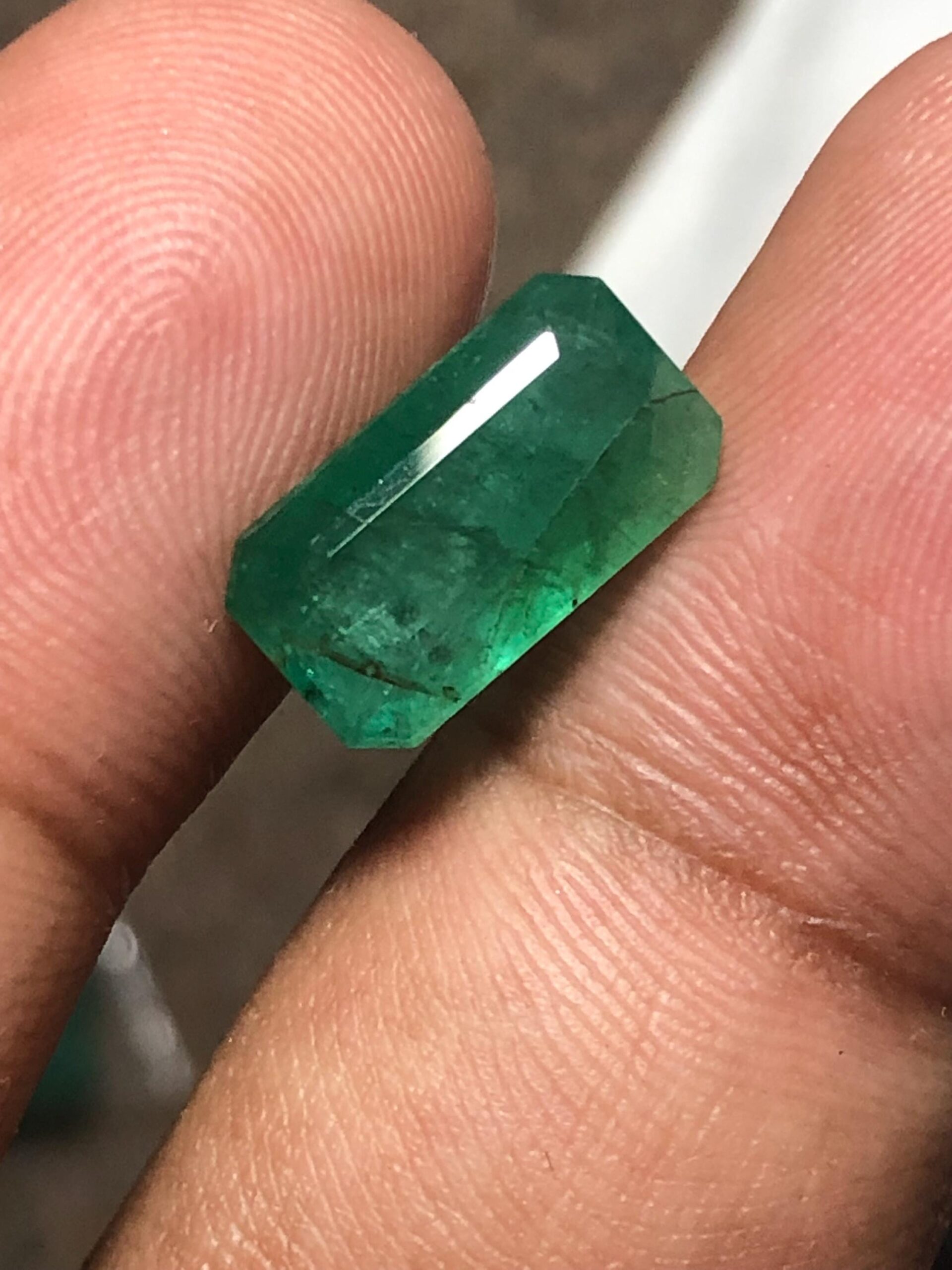 3.79 Carat Emerald | Natural Green Emerald Cut Gemstone - Image 10