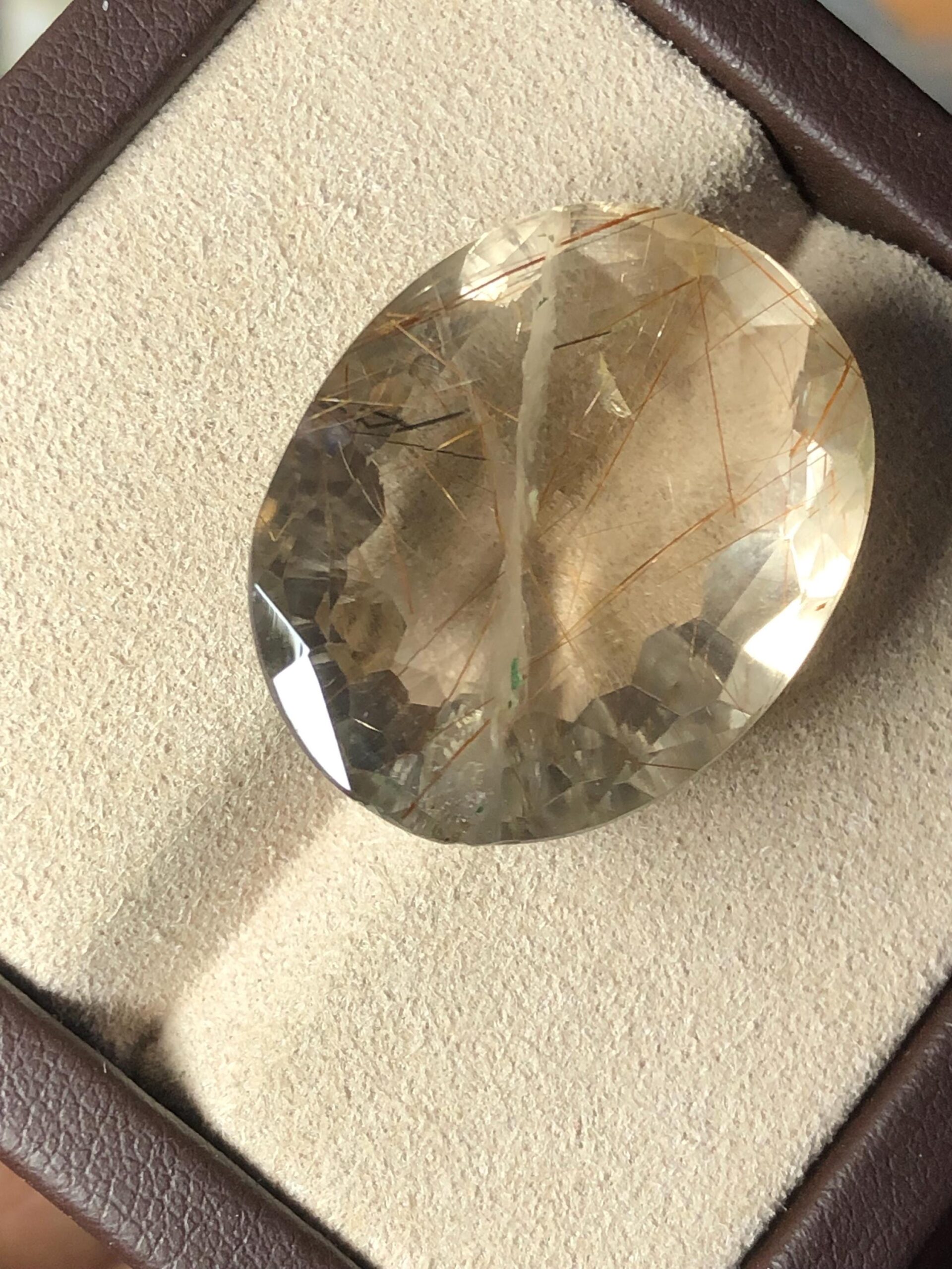 Natural Golden Rutilated Quartz Gemstone – 49.07 Ct | 30×22.8 mm | Premium Rutile Needles - Image 6
