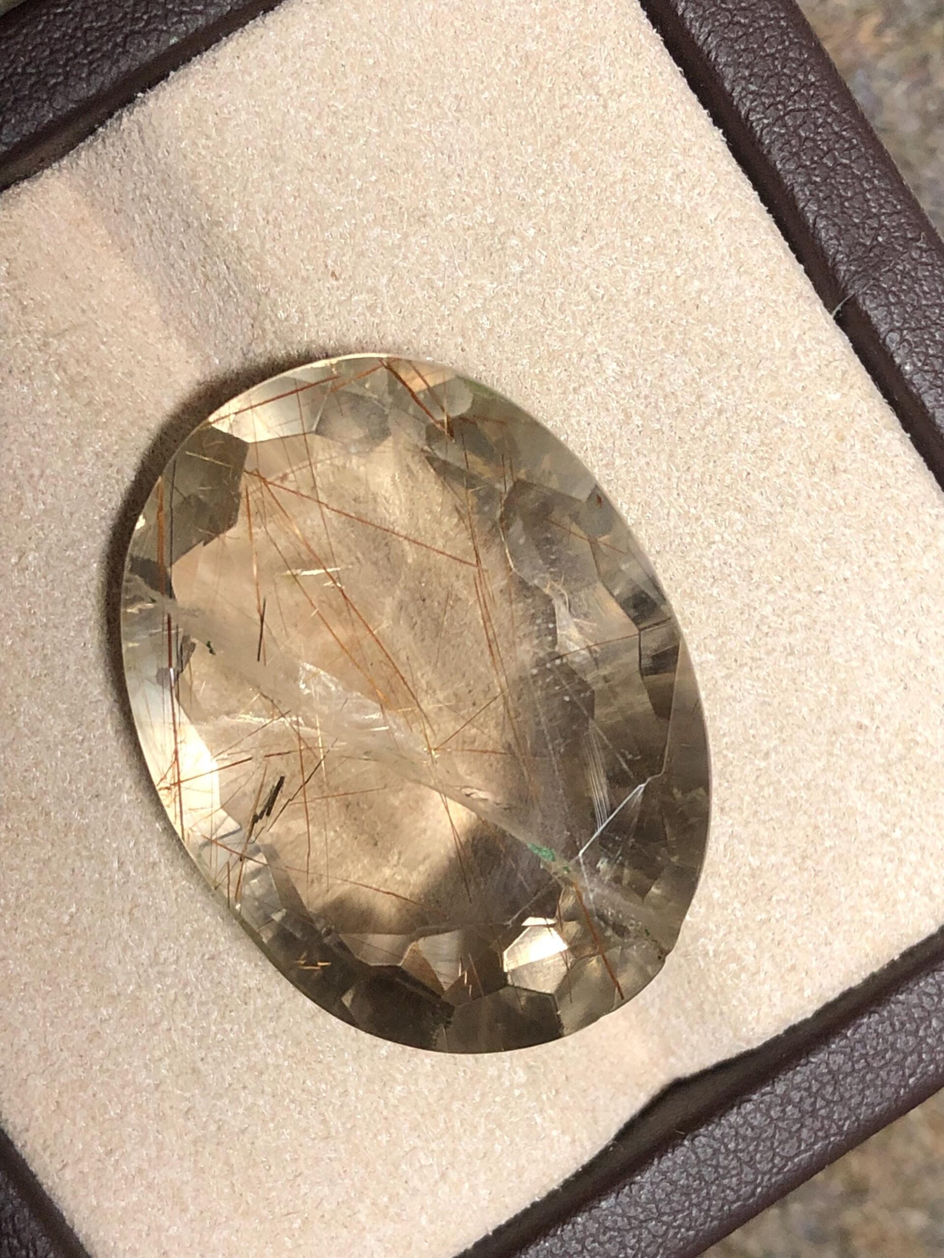 Natural Golden Rutilated Quartz Gemstone – 49.07 Ct | 30×22.8 mm | Premium Rutile Needles - Image 8