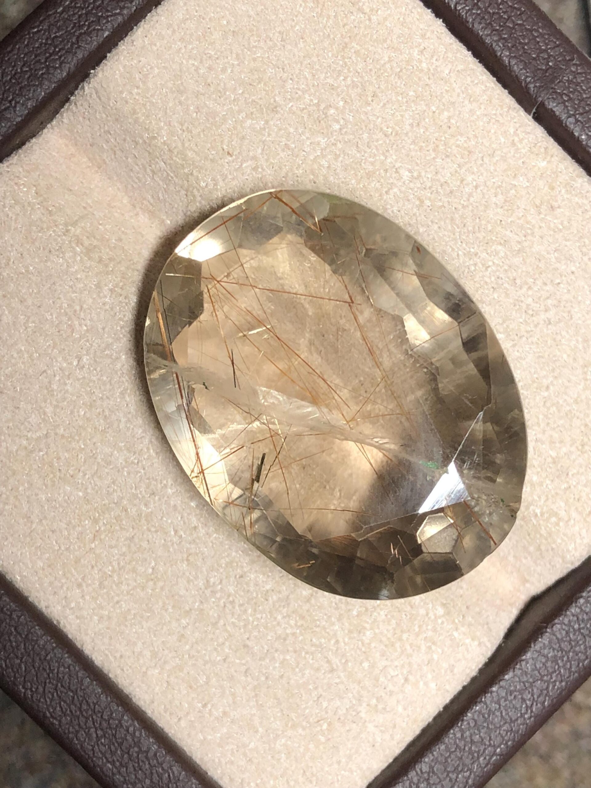 Natural Golden Rutilated Quartz Gemstone – 49.07 Ct | 30×22.8 mm | Premium Rutile Needles - Image 9