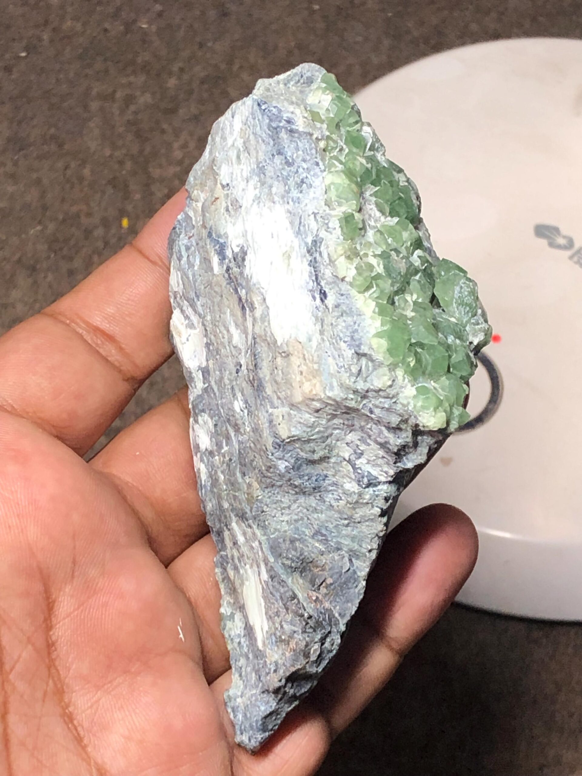 Raw Demantoid Garnet Crystal Cluster, Collector's Mineral Specimen - Image 6