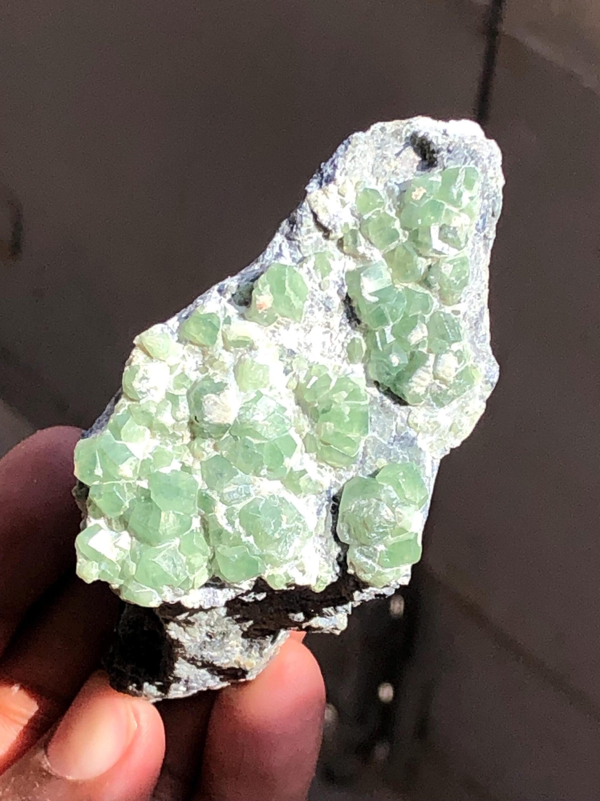 Raw Demantoid Garnet Crystal Cluster, Collector's Mineral Specimen - Image 4