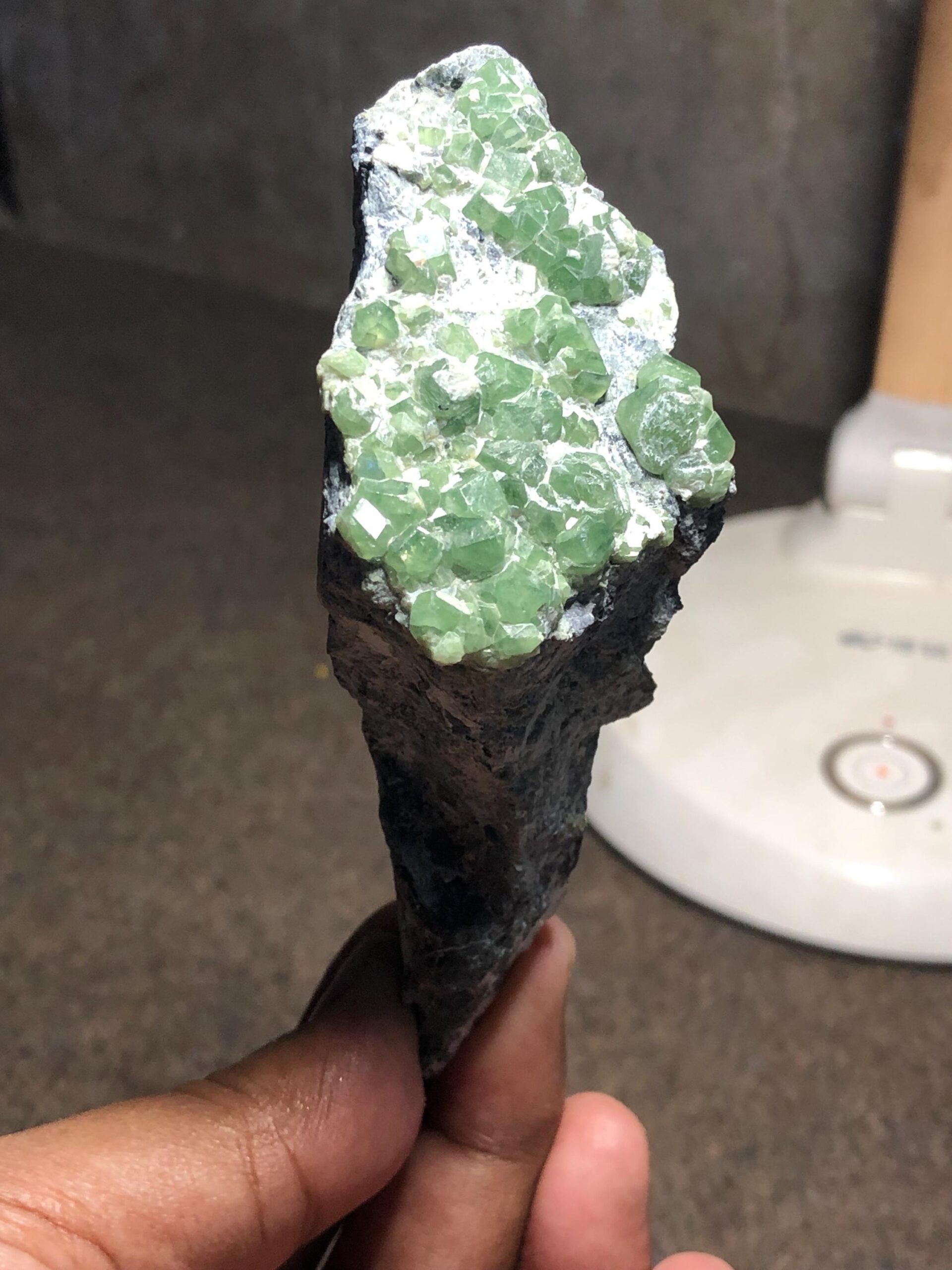 Raw Demantoid Garnet Crystal Cluster, Collector's Mineral Specimen - Image 9