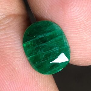 Vibrant Green Emerald Gemstone • 1.92 Carat Oval Cut, May Birthstone
