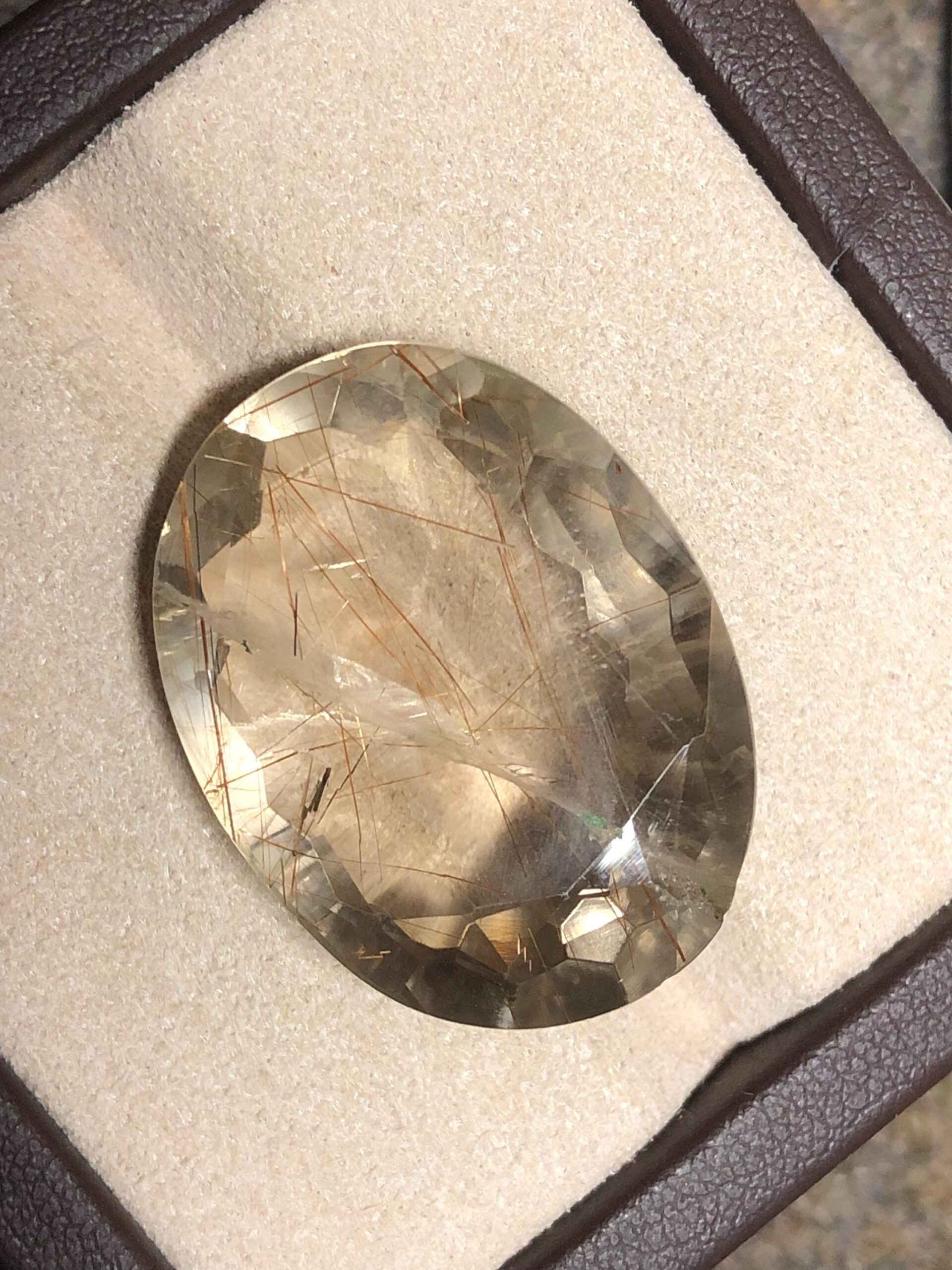 Natural Golden Rutilated Quartz Gemstone – 49.07 Ct | 30×22.8 mm | Premium Rutile Needles - Image 7