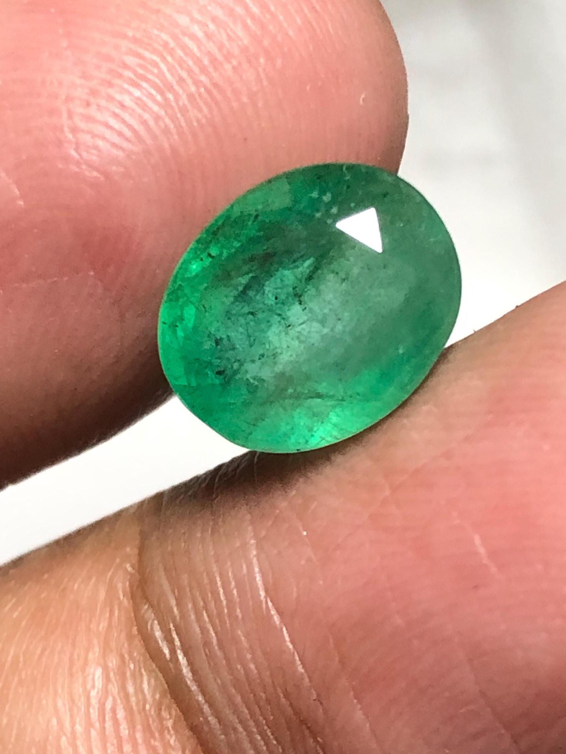 3.845 Ct Natural Zambian Emerald Oval Cut | Loose Green Emerald Gemstone | May Birthstone - Image 3