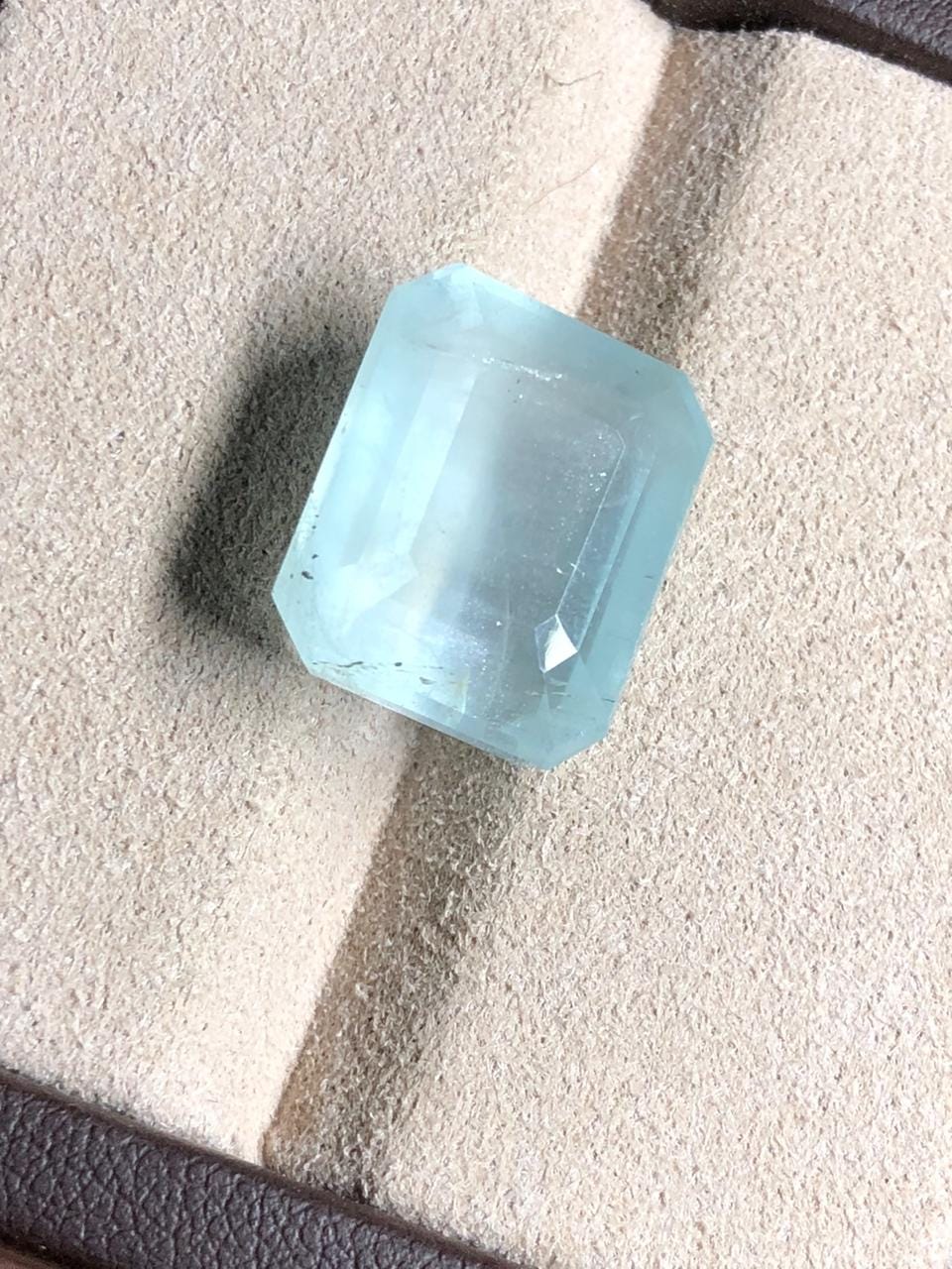 Milky Aquamarine Gemstone | 16.90 Carat Octagon, March Birthstone - Image 8
