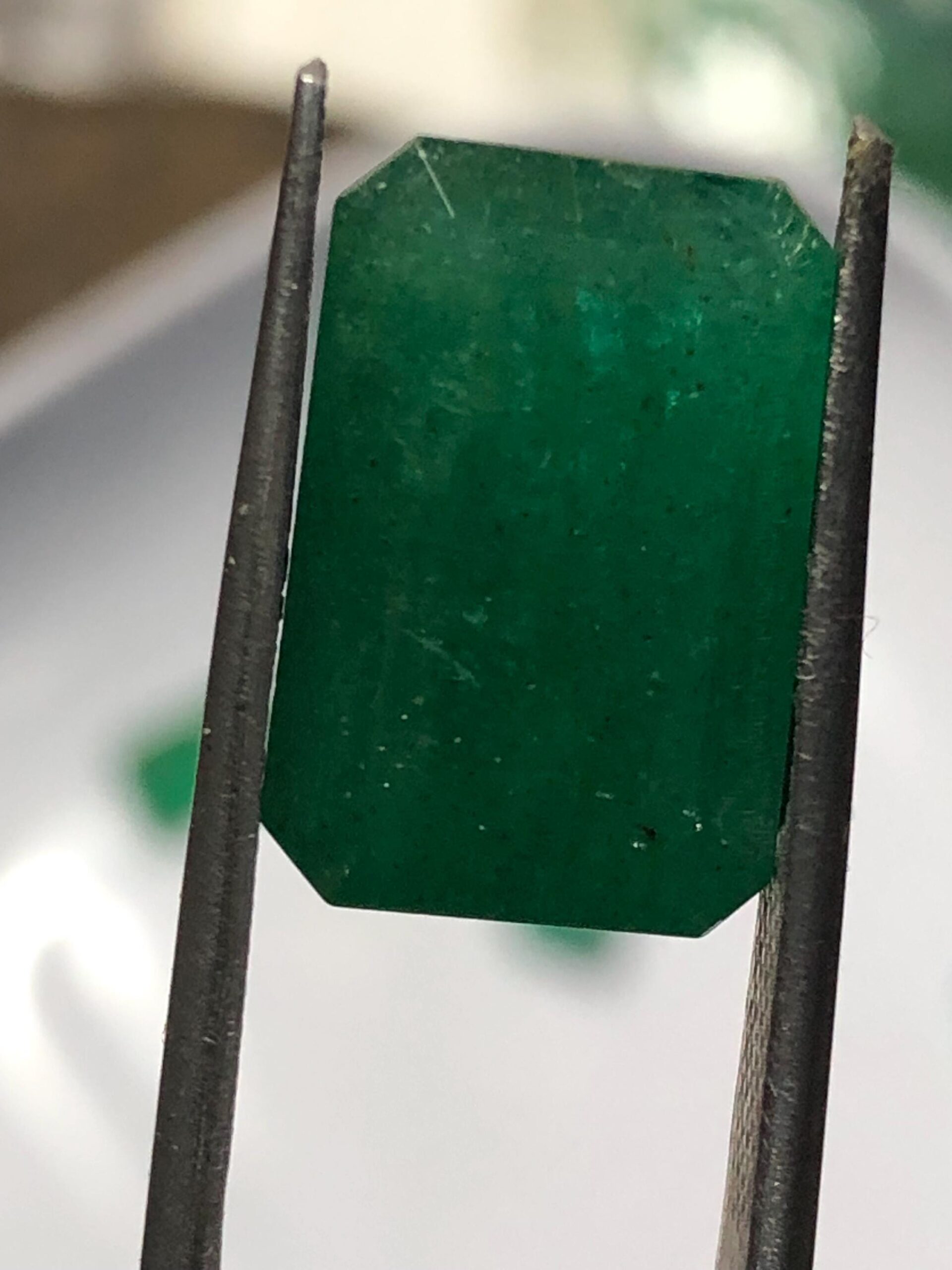 Natural Zambian Emerald 9.215 Carat | Deep Green Emerald Cut Loose Gemstone | Collector & Jewelry Stone - Image 7