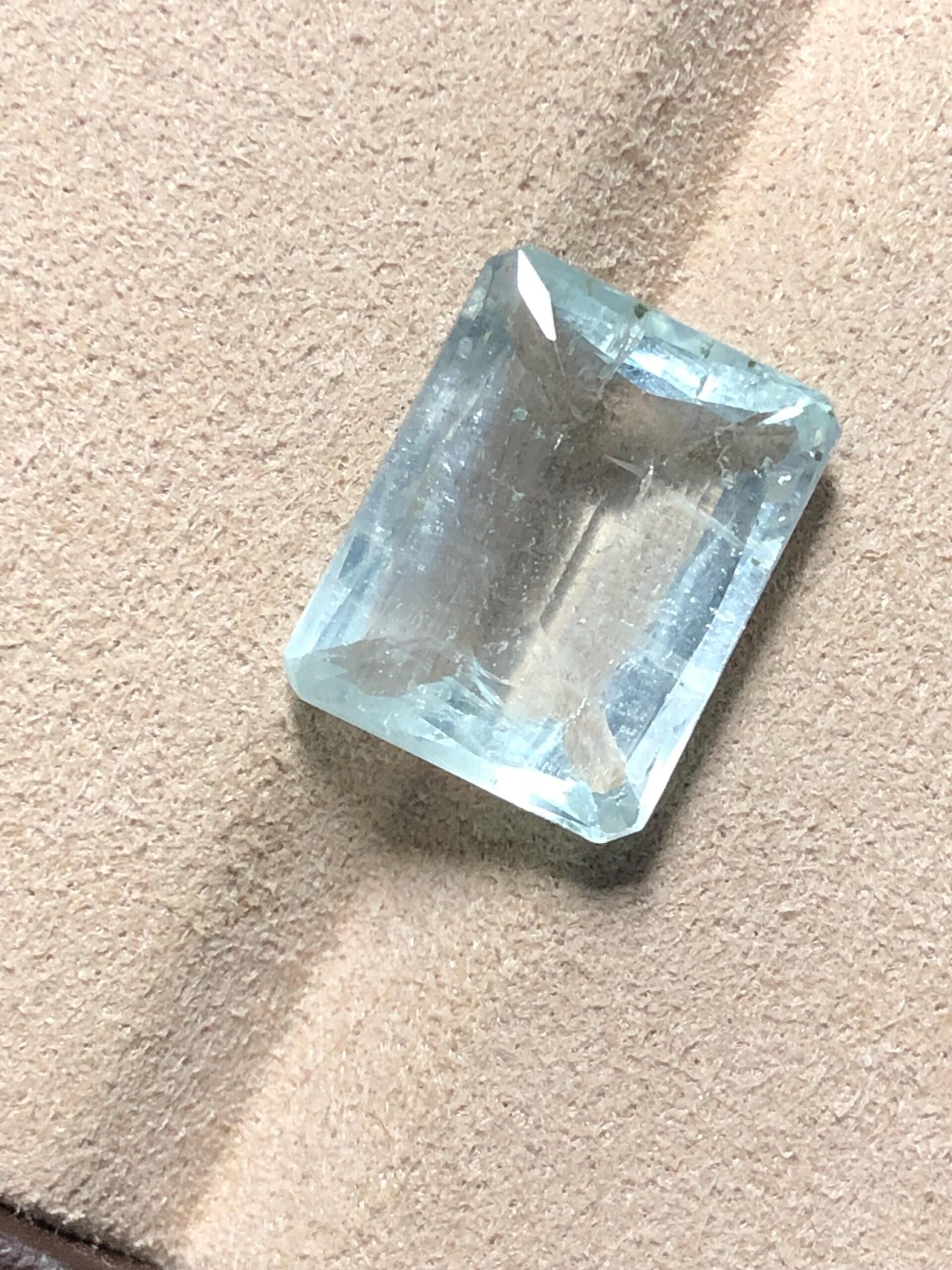 Natural Aquamarine 9.695 Carat | Sky Blue Emerald Cut Loose Gemstone | March Birthstone Jewelry Stone - Image 6