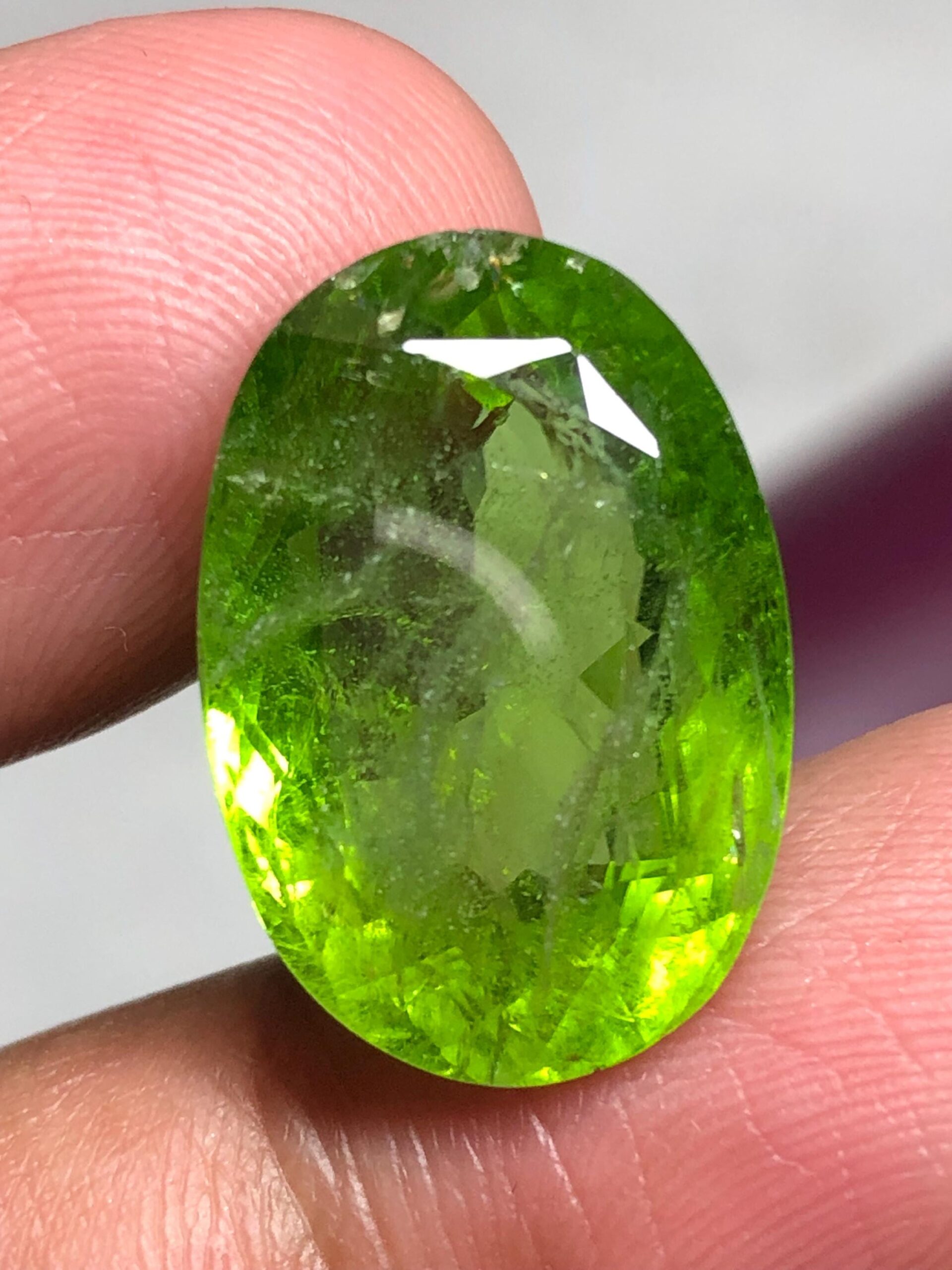 20.55 Carat Natural Peridot Gemstone | Oval Cut Loose Peridot | High-Quality Green Gem | Jewelry Making | August Birthstone - Image 6