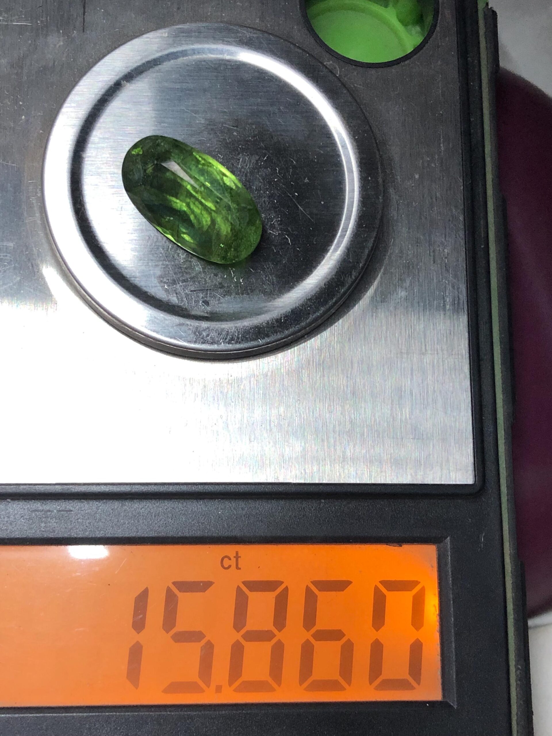 Natural 15.86 Carat Faceted Oval Peridot | Vibrant Green Peridot Gemstone | Pakistan Origin - Image 5