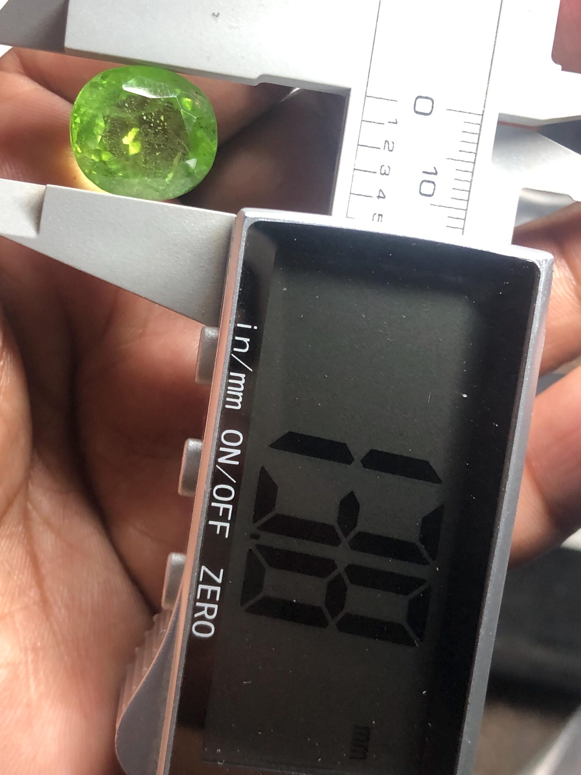 Natural 15.795 Carat Suppat Valley Peridot | Green Cushion Cut Loose Gemstone - Image 9