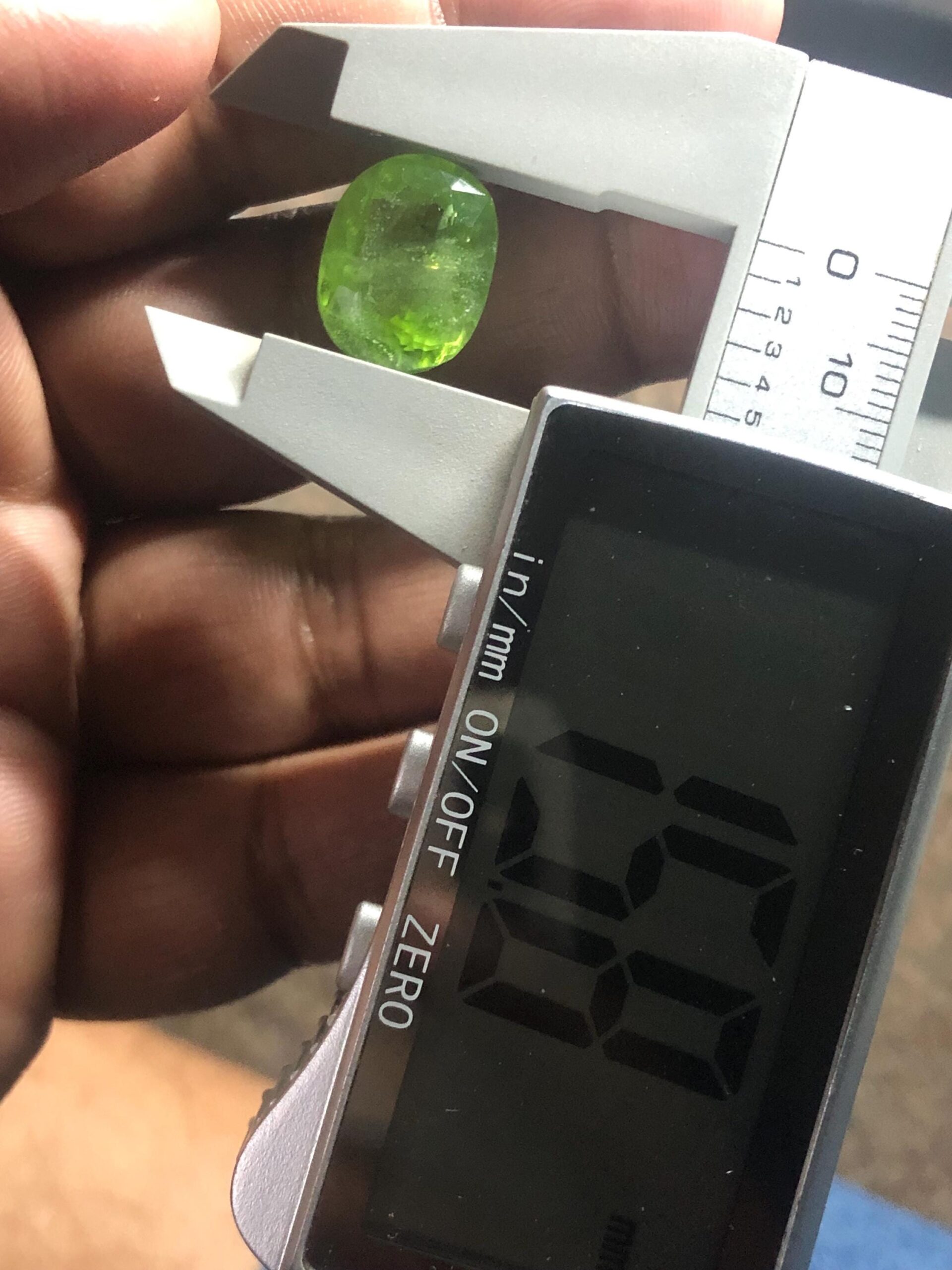 12.94 Carat Natural Peridot Gemstone |pakistan mine supat valley: Oval Cut Green Gem - Image 6