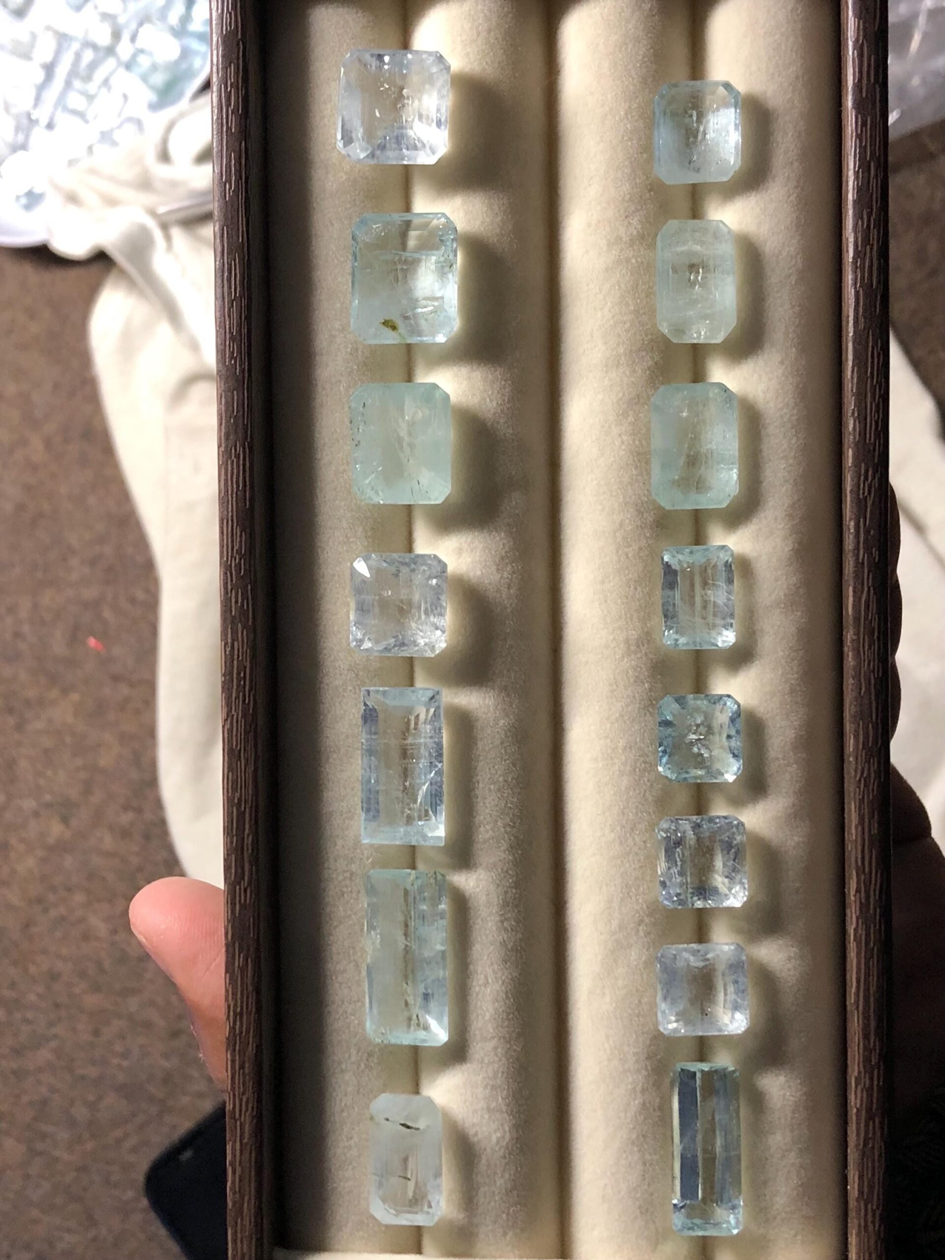 Large Emerald Cut Aquamarine Gemstone | Light Blue Jewelry Stone - Image 4