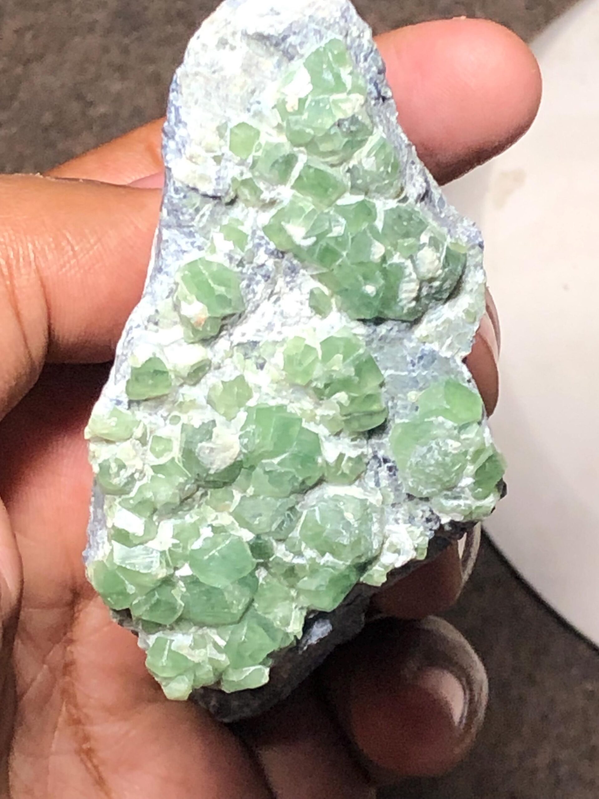 Raw Demantoid Garnet Crystal Cluster, Collector's Mineral Specimen - Image 3