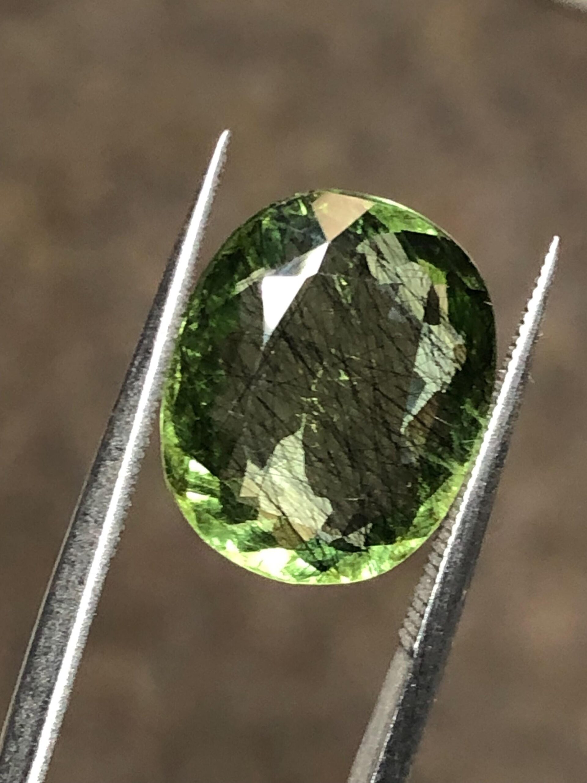 Natural 5.475 Carat Peridot Gemstone | Cushion Cut Green Peridot - Image 3