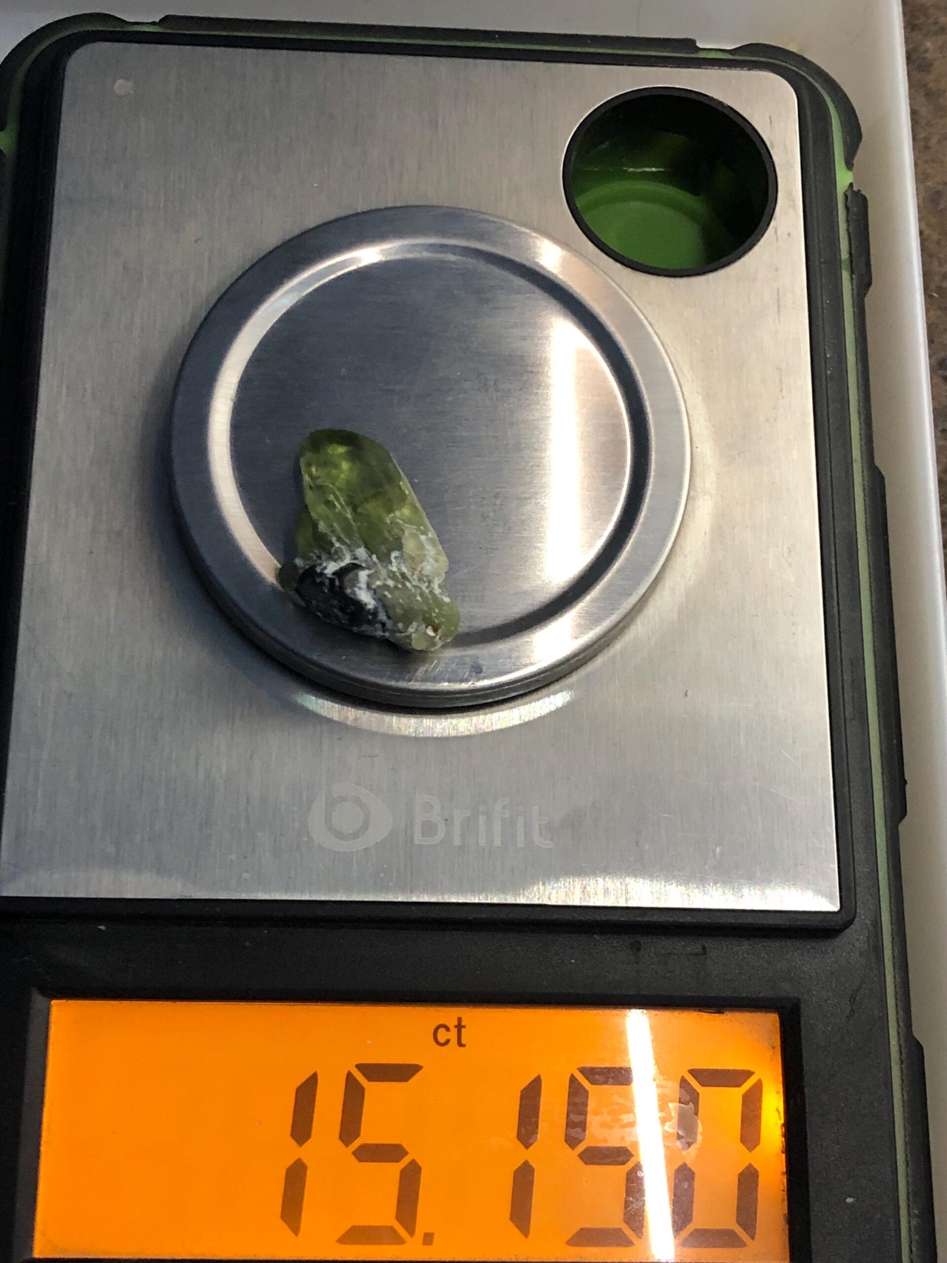 Natural Peridot Crystal Rough 15.15 Carat | Supat Valley Pakistan | Green Olivine Gemstone Specimen - Image 8