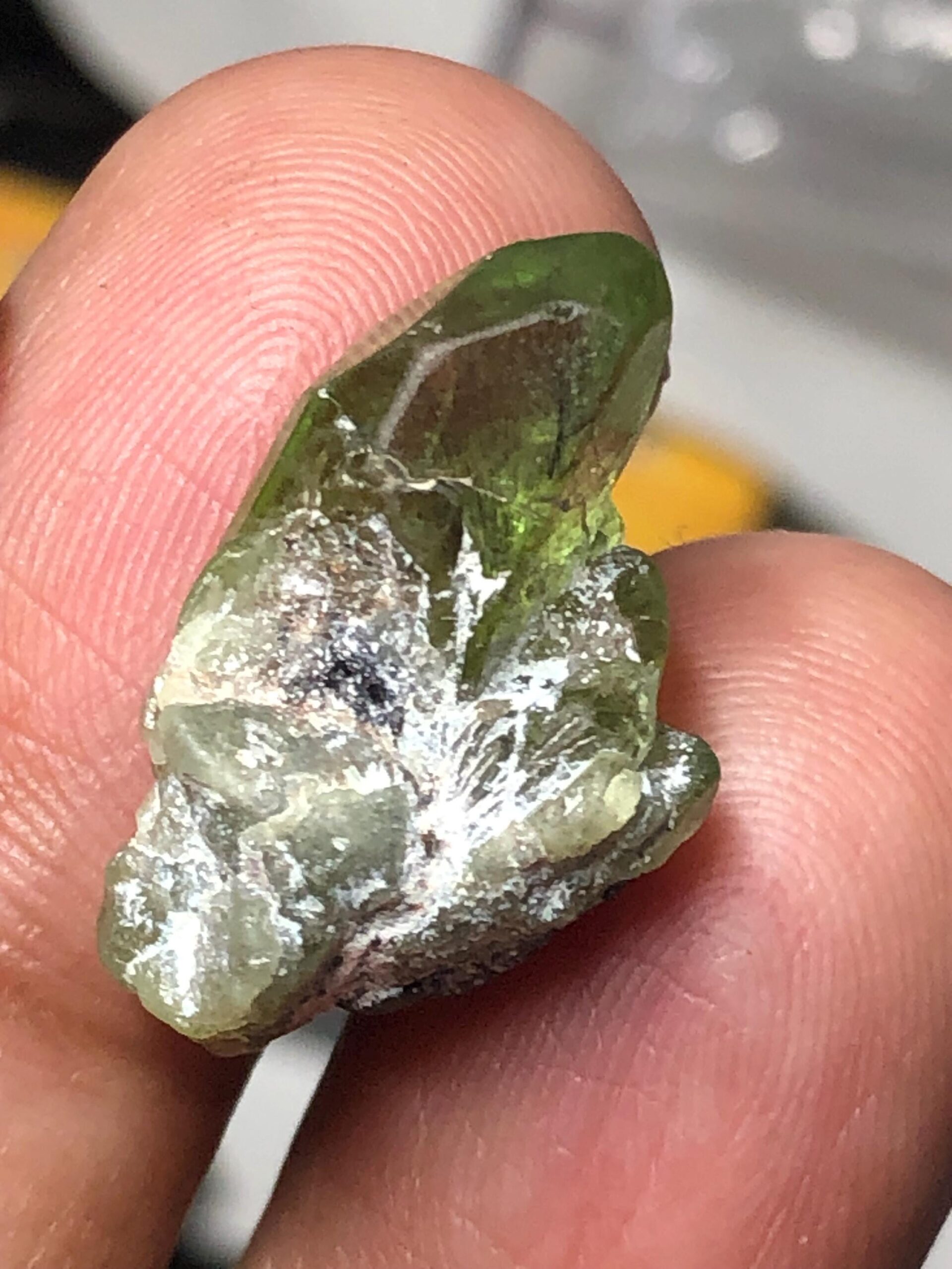 Natural Peridot Crystal Rough 15.15 Carat | Supat Valley Pakistan | Green Olivine Gemstone Specimen - Image 4