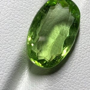 Natural 5.825 Carat Peridot Gemstone | Faceted Oval Green Gem