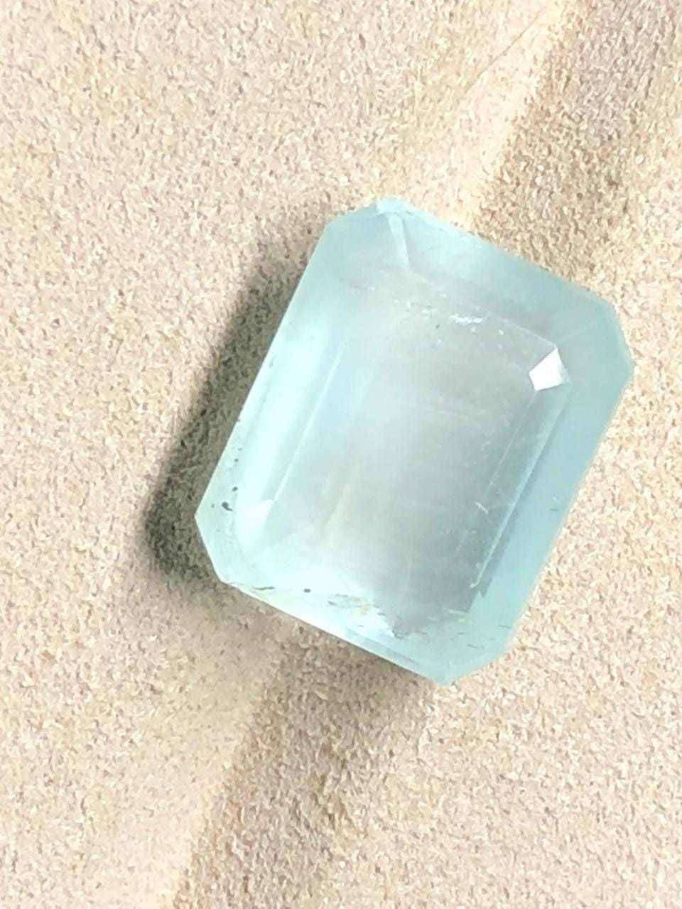 Milky Aquamarine Gemstone | 16.90 Carat Octagon, March Birthstone - Image 9