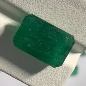 Natural Zambian Emerald 9.215 Carat | Deep Green Emerald Cut Loose Gemstone | Collector & Jewelry Stone