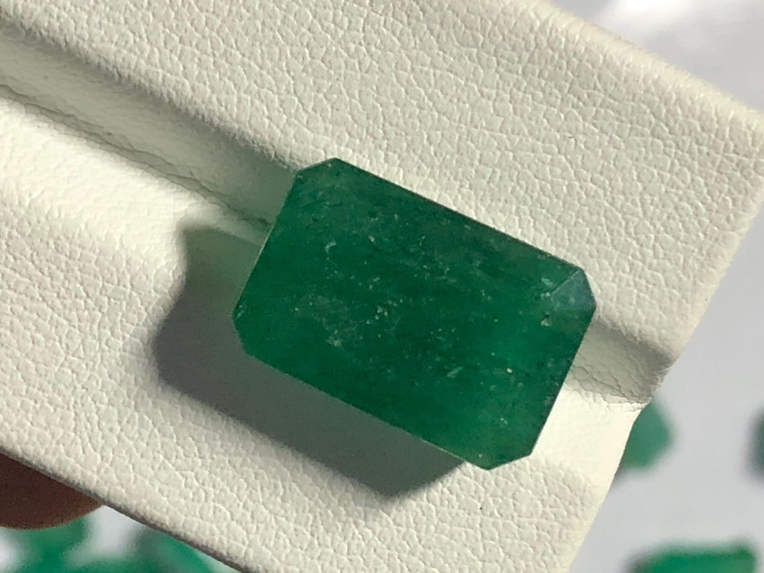 Natural Zambian Emerald 9.215 Carat | Deep Green Emerald Cut Loose Gemstone | Collector & Jewelry Stone - Image 2