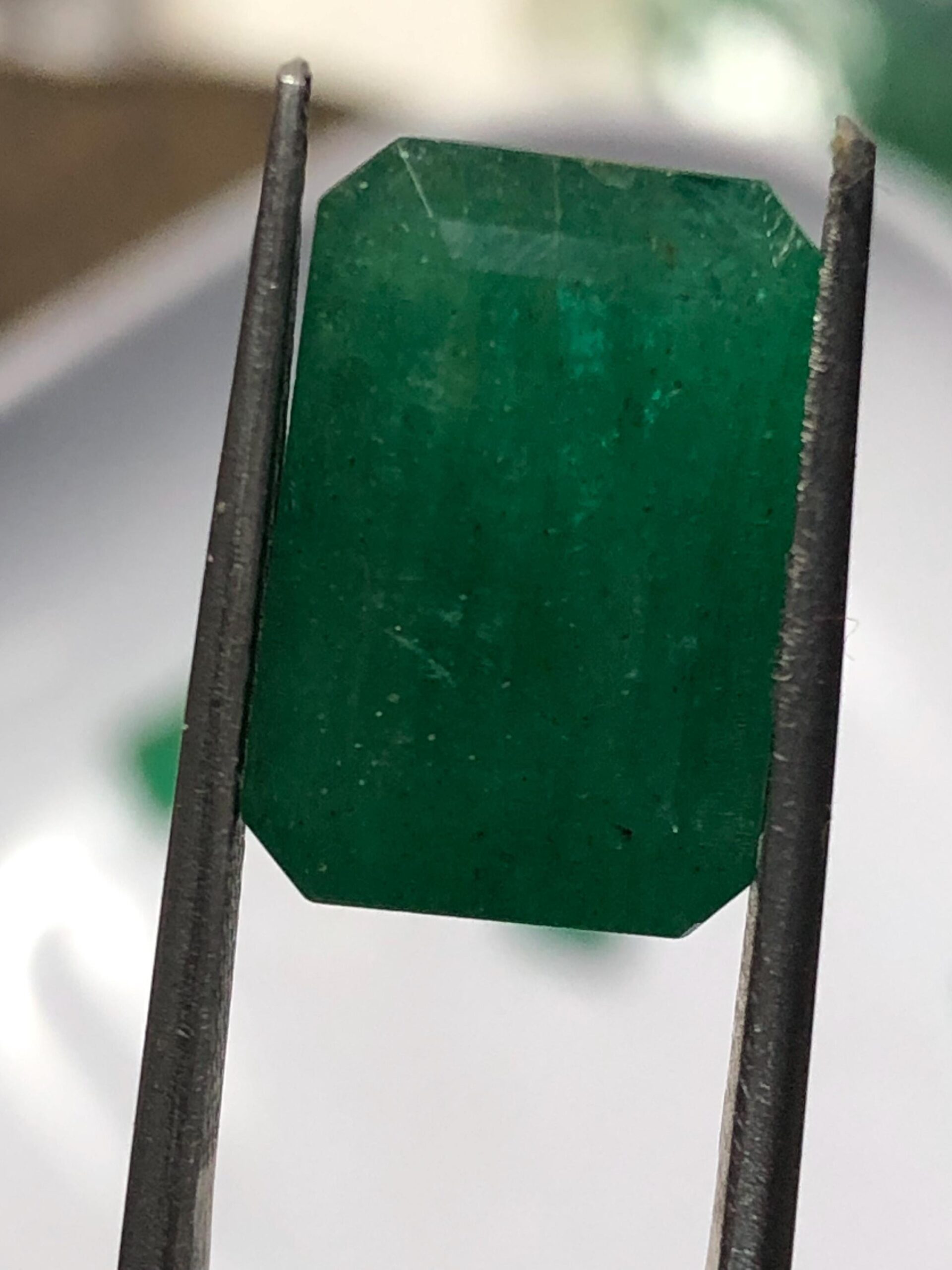 Natural Zambian Emerald 9.215 Carat | Deep Green Emerald Cut Loose Gemstone | Collector & Jewelry Stone - Image 8