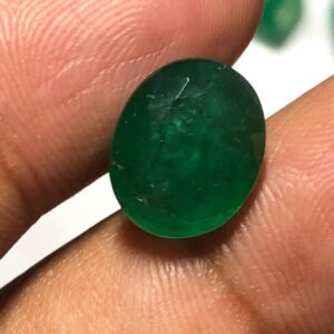 5.365 Ct Natural Zambian Emerald Oval Cut | Genuine Green Emerald Gemstone | Loose Emerald for Ring Pendant | May Birthstone